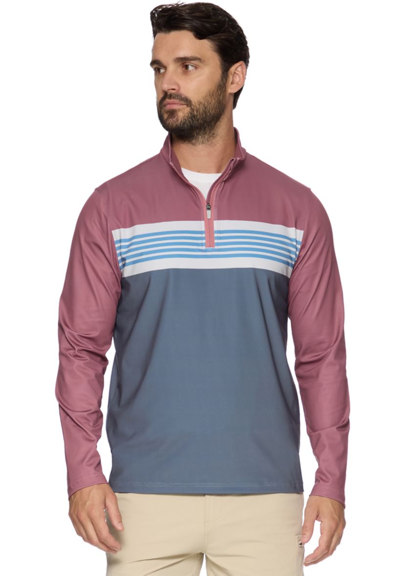 Mens Block Stripe Pullover