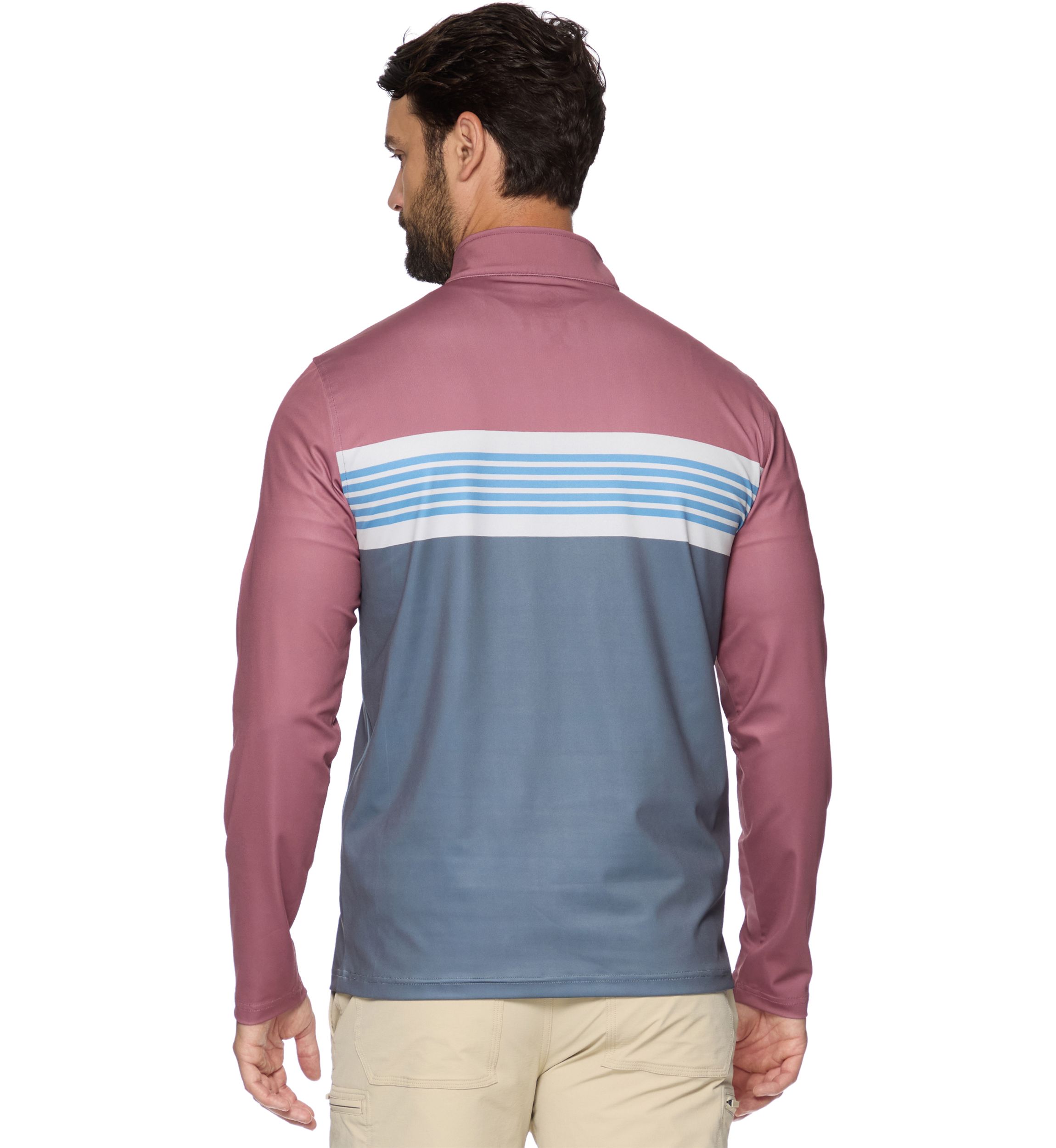 Mens Block Stripe Pullover