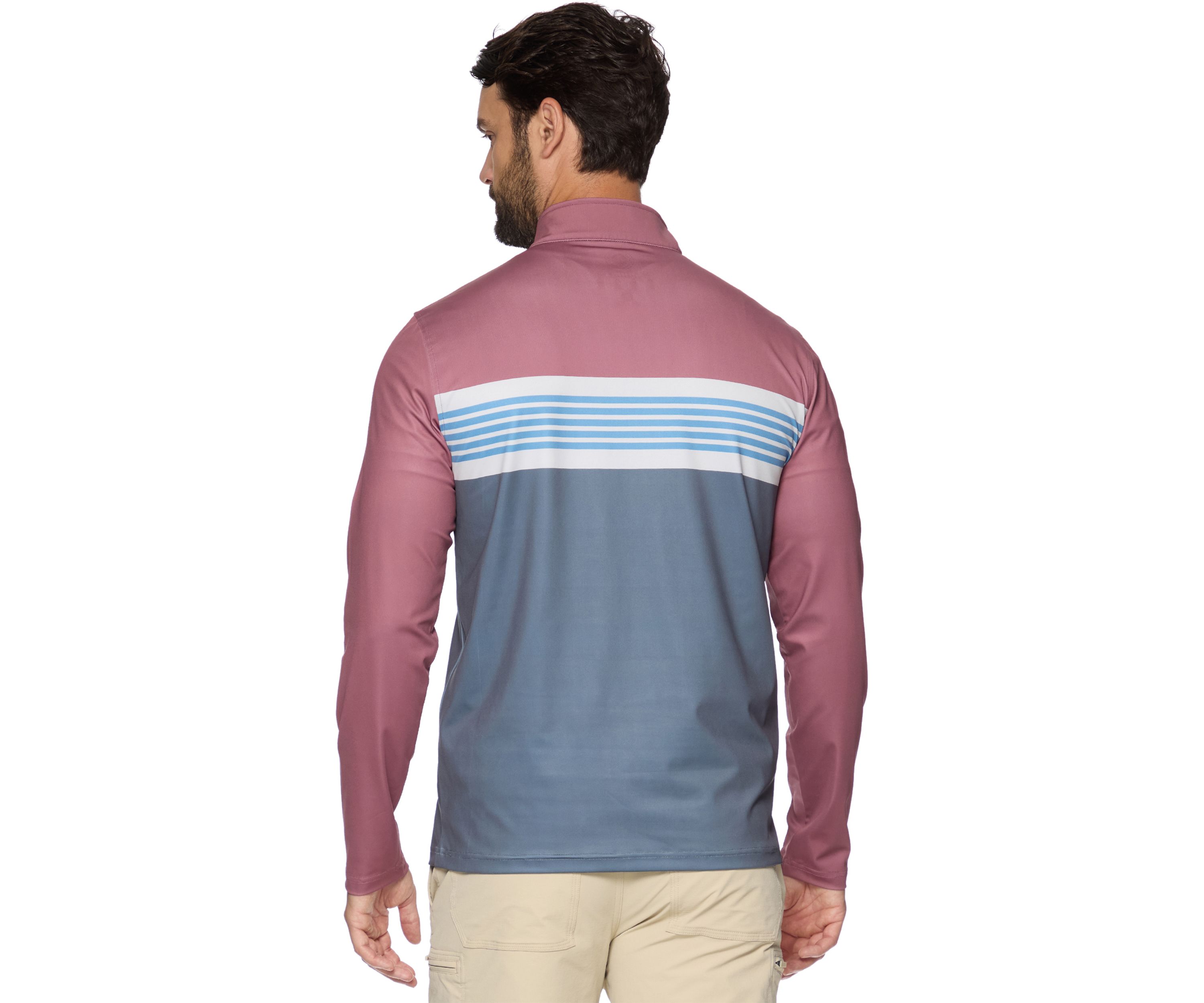 Mens Block Stripe Pullover