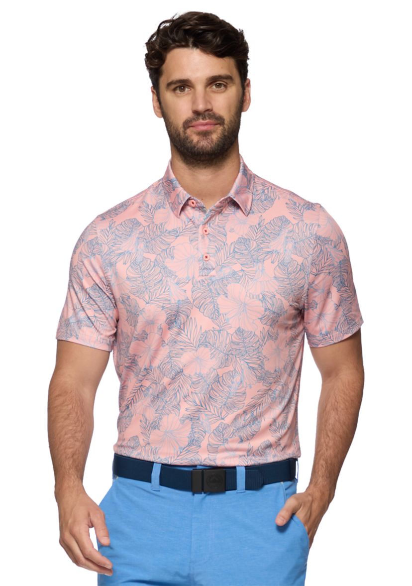 Mens Manteca Floral Printed Polo Shirt