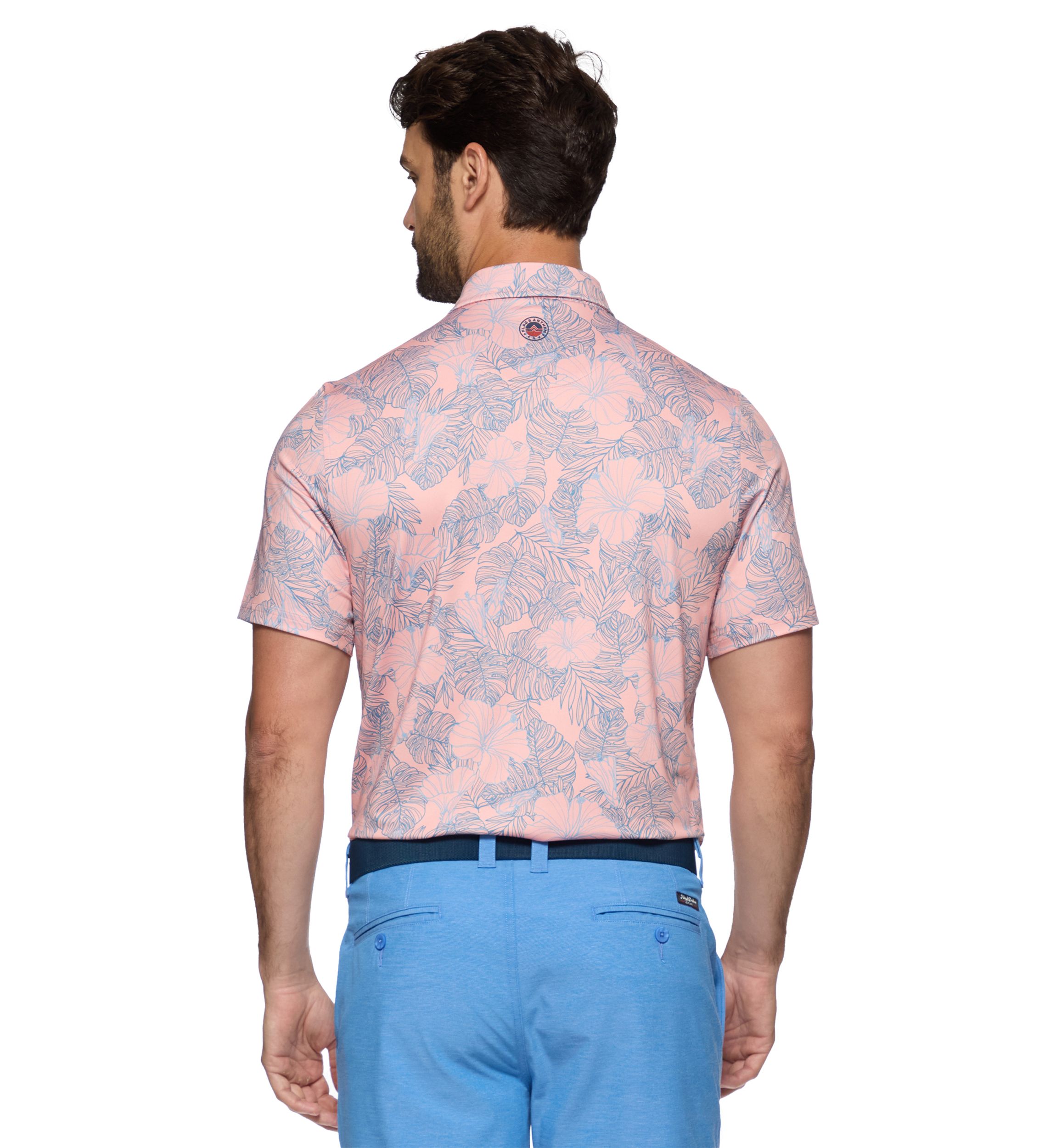 Mens Manteca Floral Printed Polo Shirt