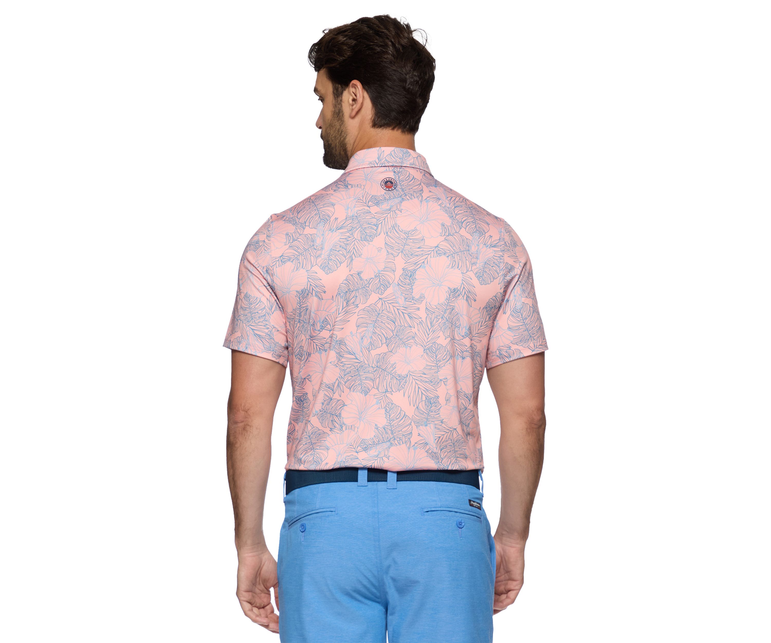 Mens Manteca Floral Printed Polo Shirt