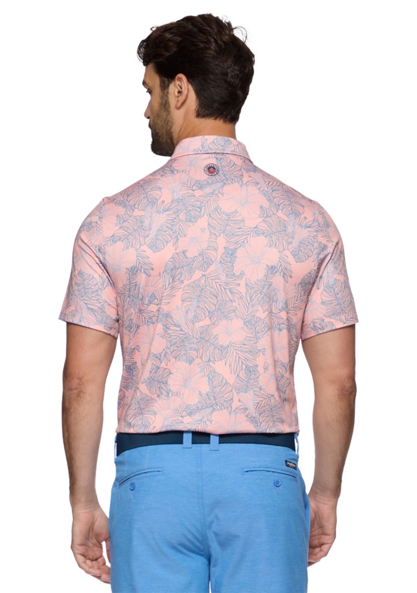 Mens Manteca Floral Printed Polo Shirt