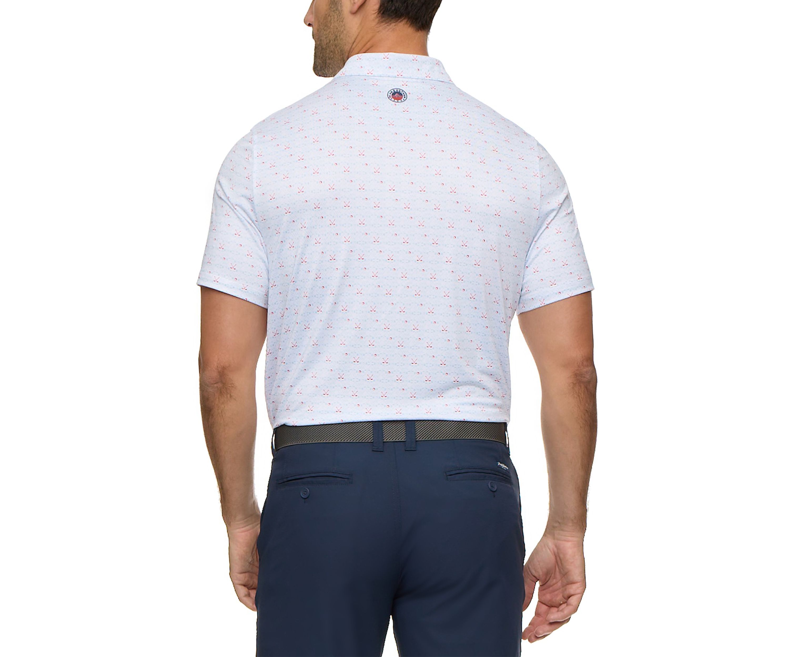 Mens Golf Clubs Polo Shirt