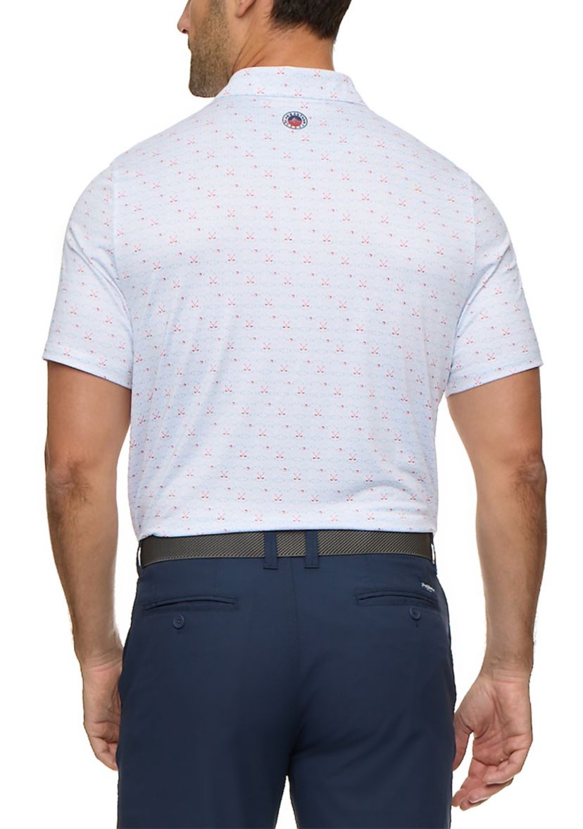 Mens Golf Clubs Polo Shirt