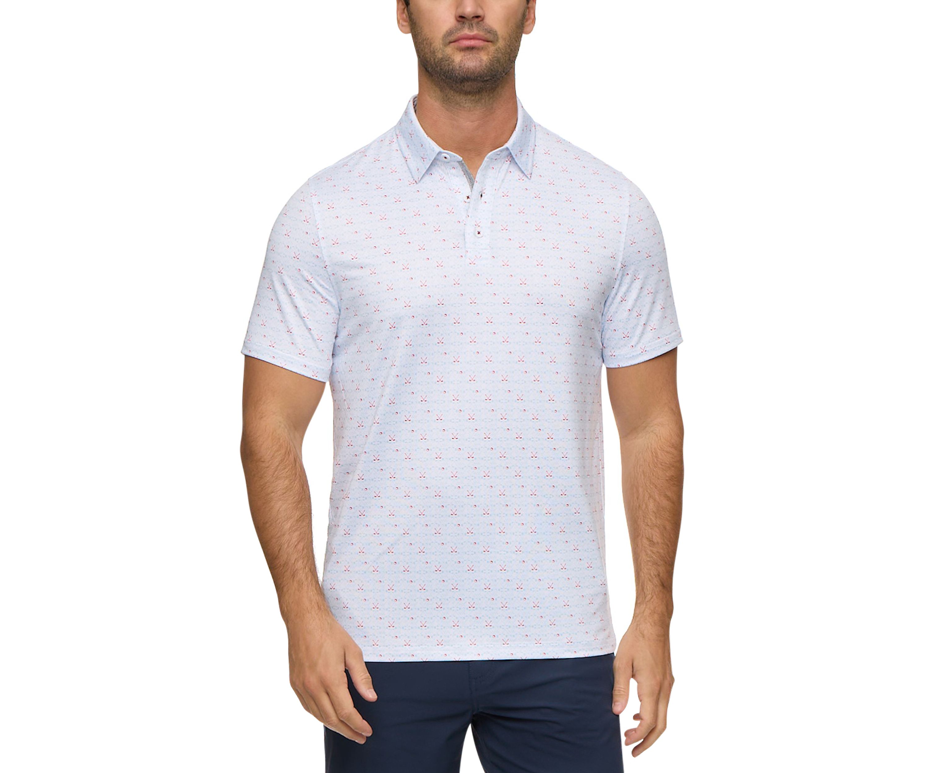 Mens Golf Clubs Polo Shirt