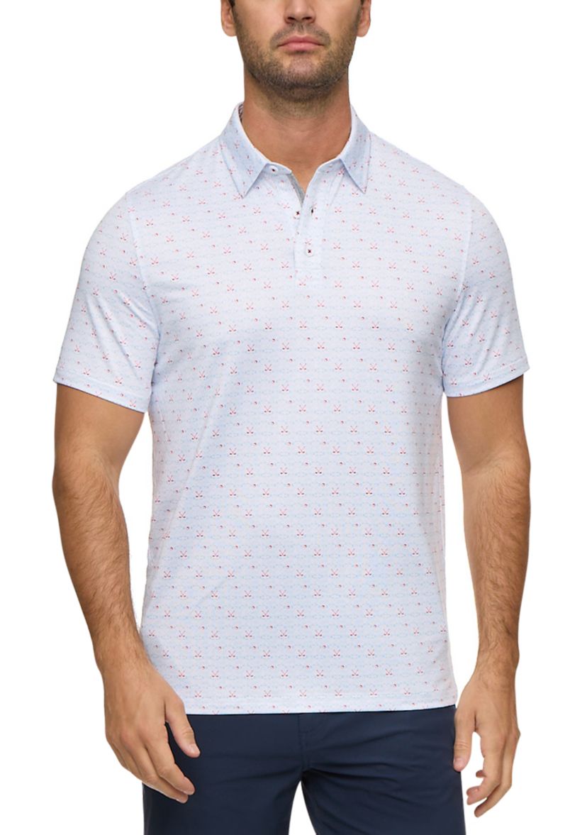 Mens Golf Clubs Polo Shirt