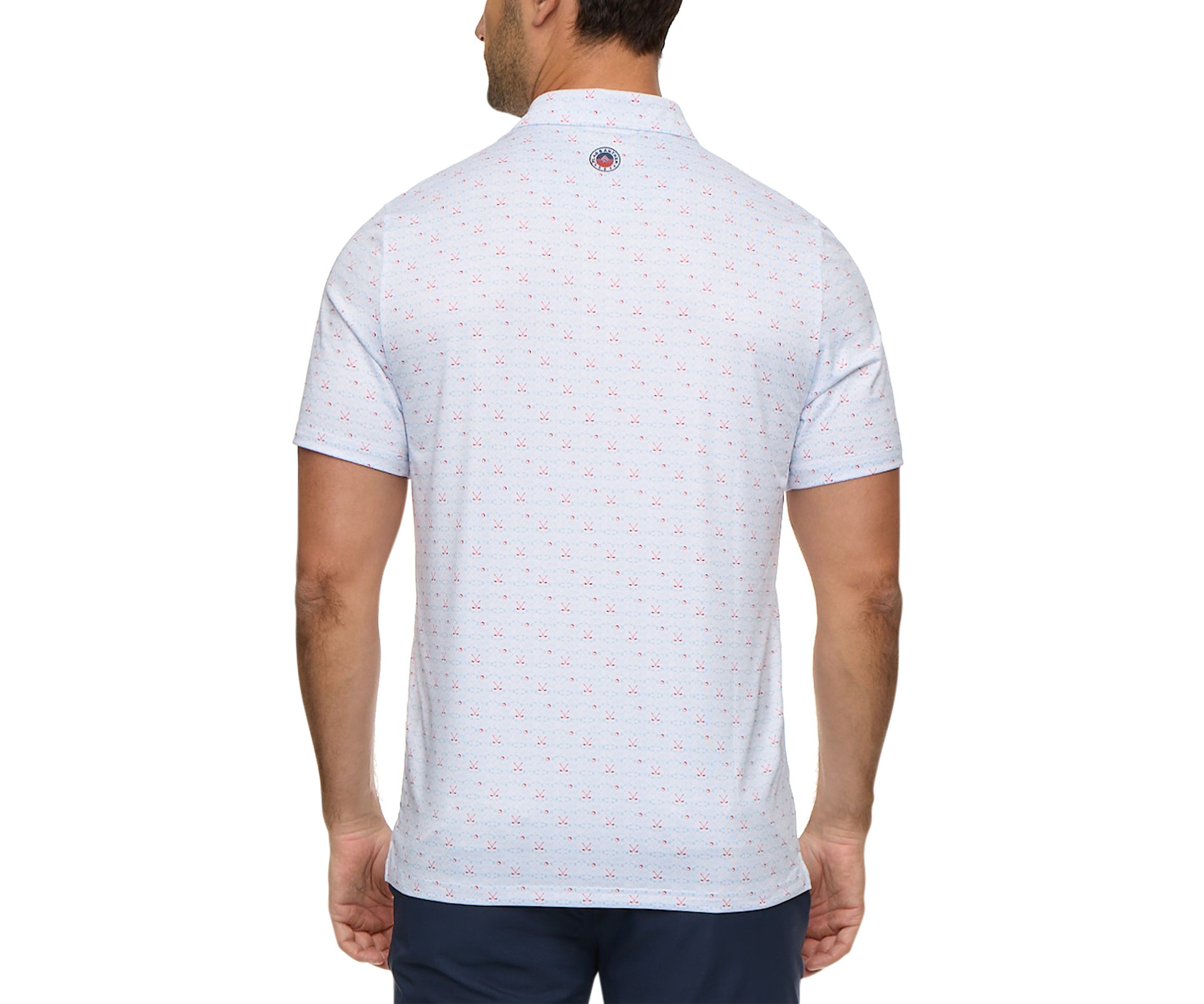 Mens Golf Clubs Polo Shirt