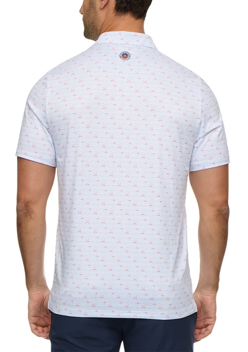 Mens Golf Clubs Polo Shirt