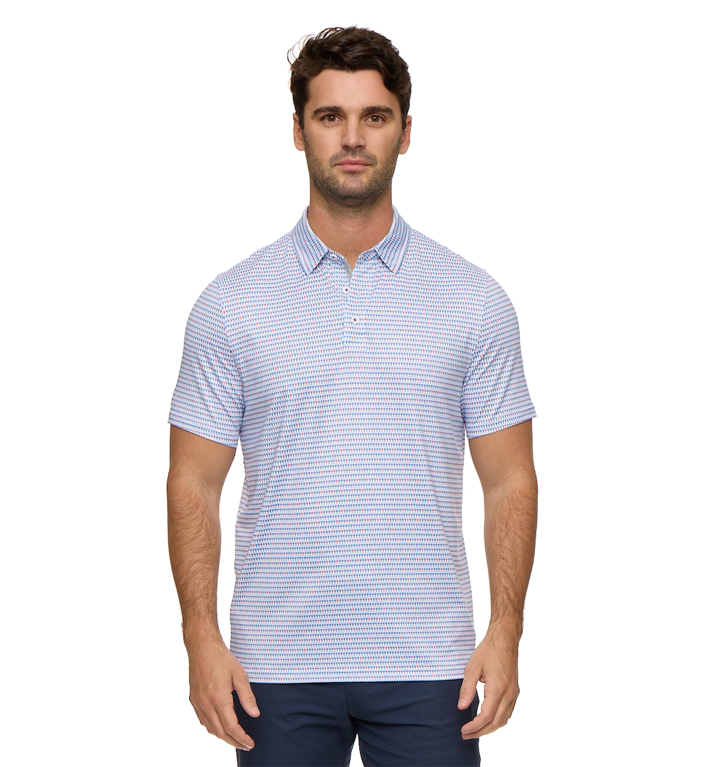Mens Golf Tee Printed Polo Shirt