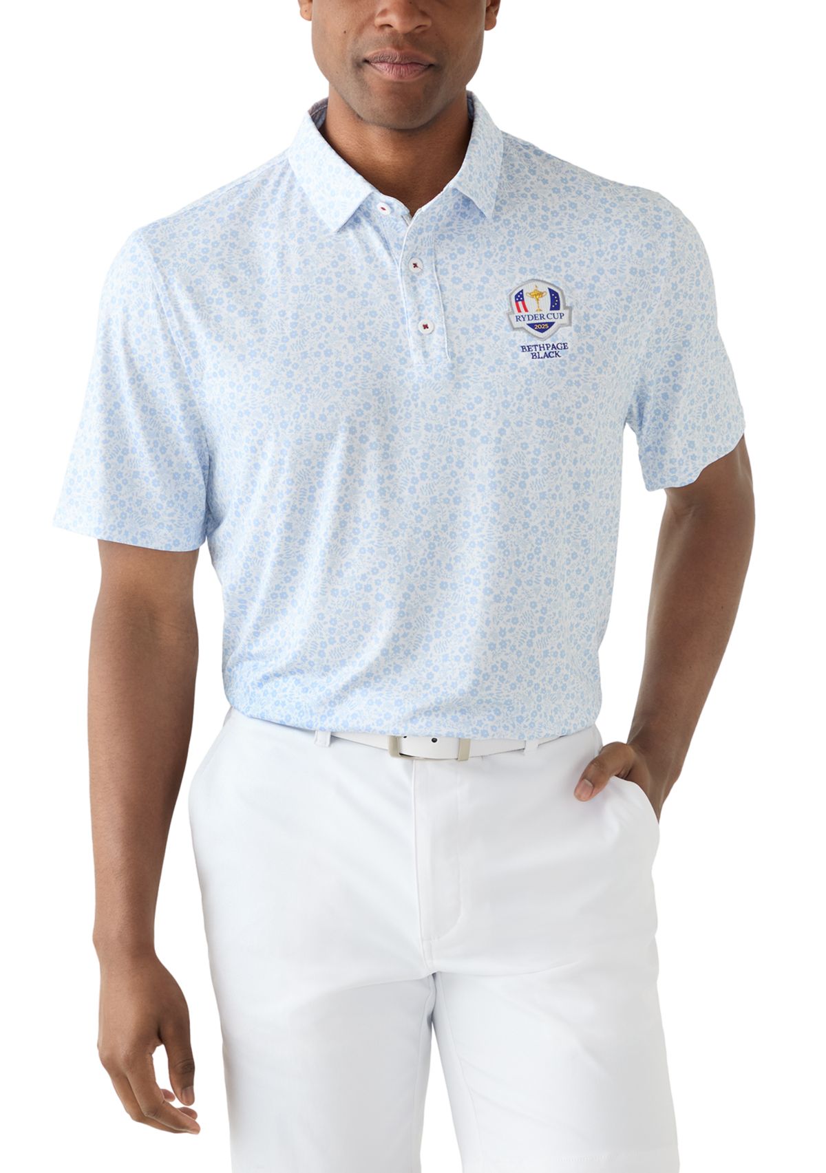 Mens Cobbtown Floral Polo Shirt