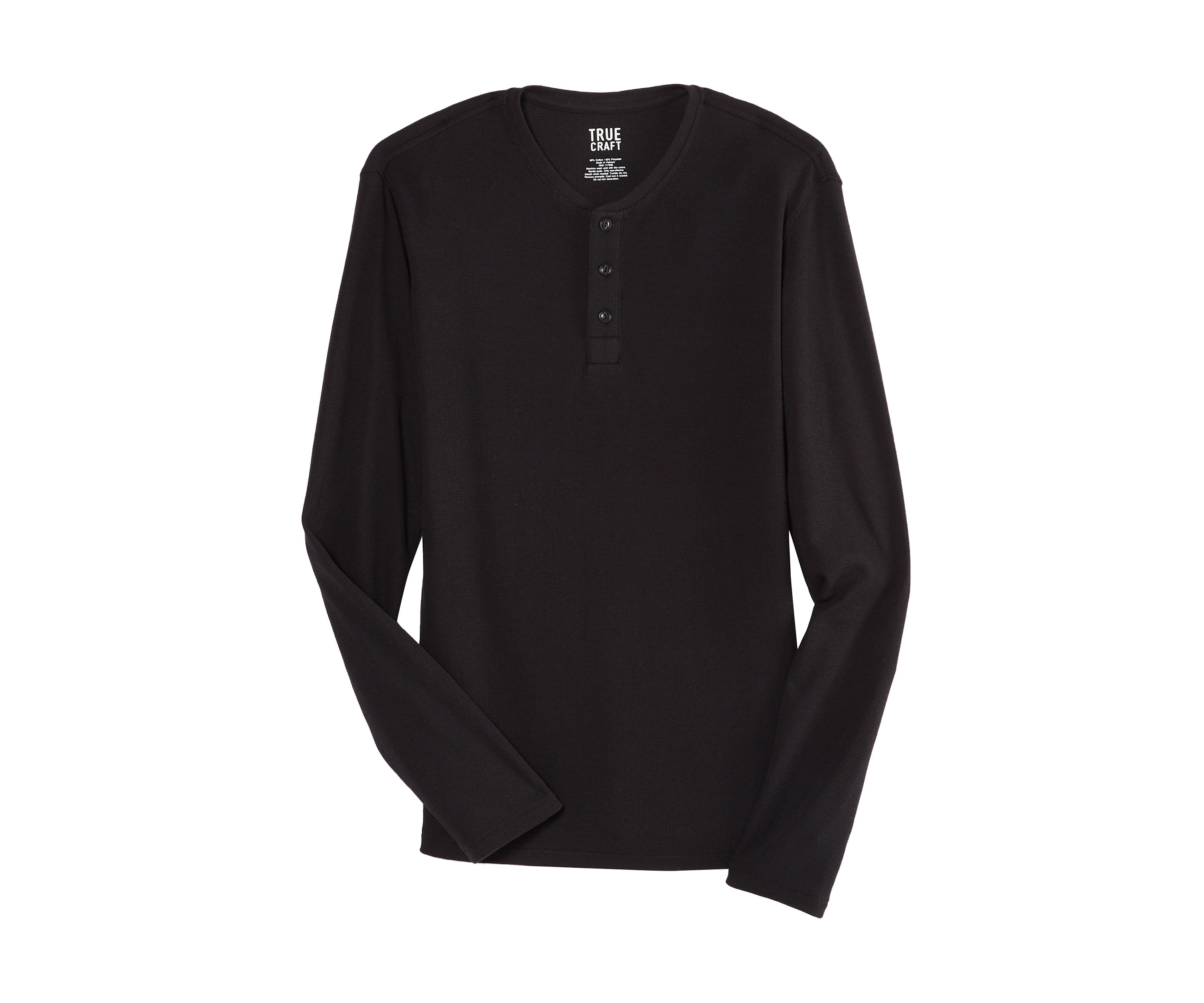 Long Sleeve Thermal Henley Shirt