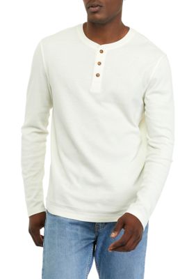 TRUE CRAFT Long Sleeve Thermal Henley Shirt | belk