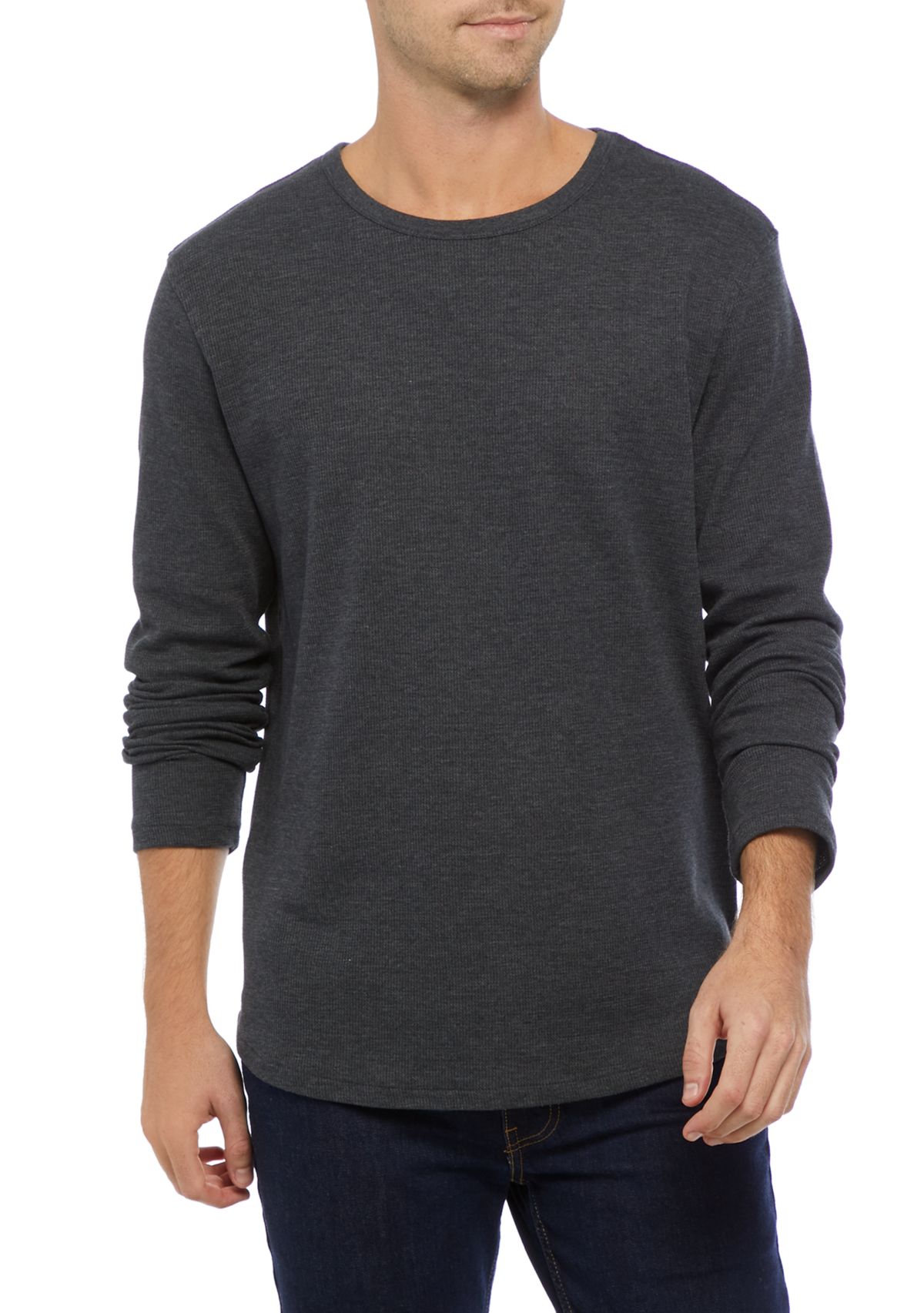 Long Sleeve Thermal Crew Sweatshirt 