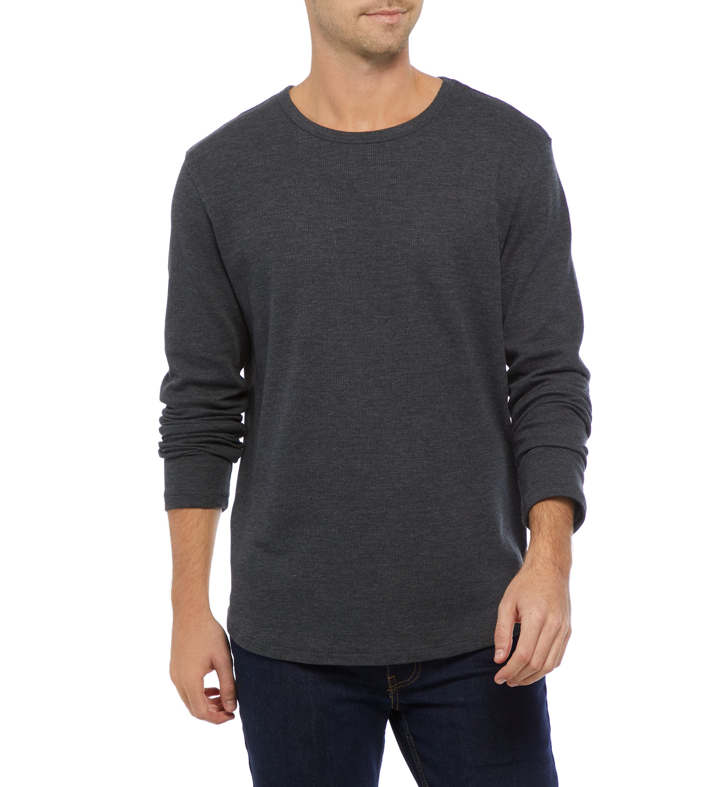 Long Sleeve Thermal Crew Sweatshirt 
