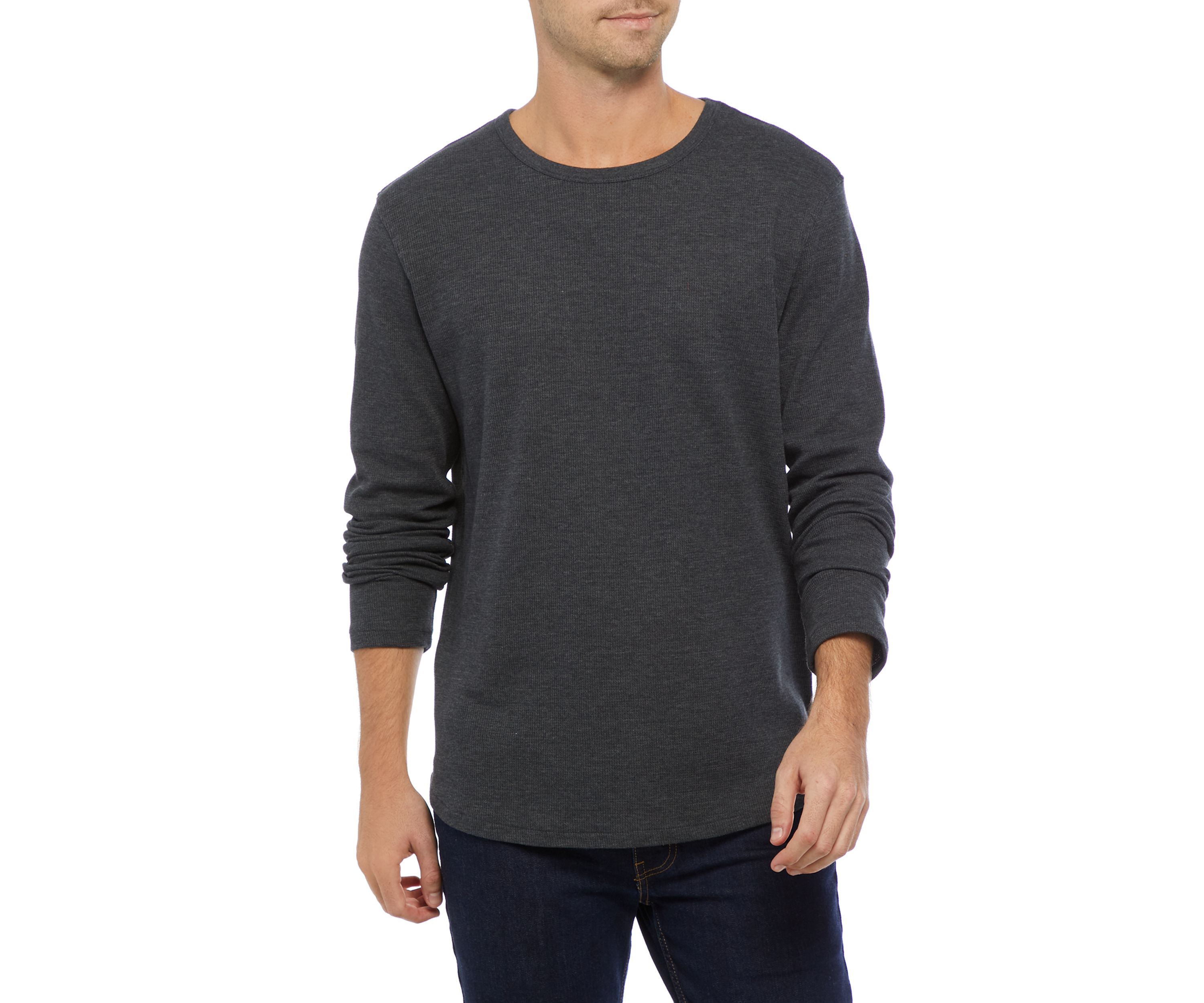 Long Sleeve Thermal Crew Sweatshirt 