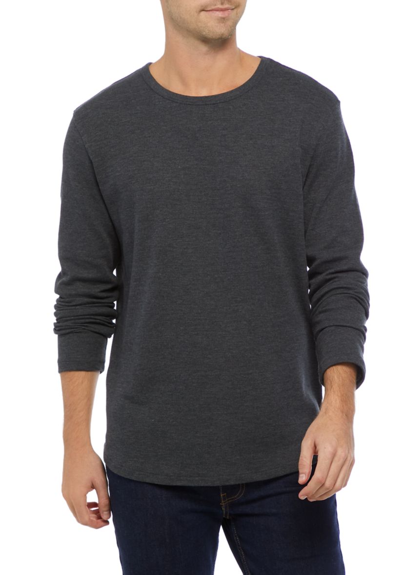 Long Sleeve Thermal Crew Sweatshirt 