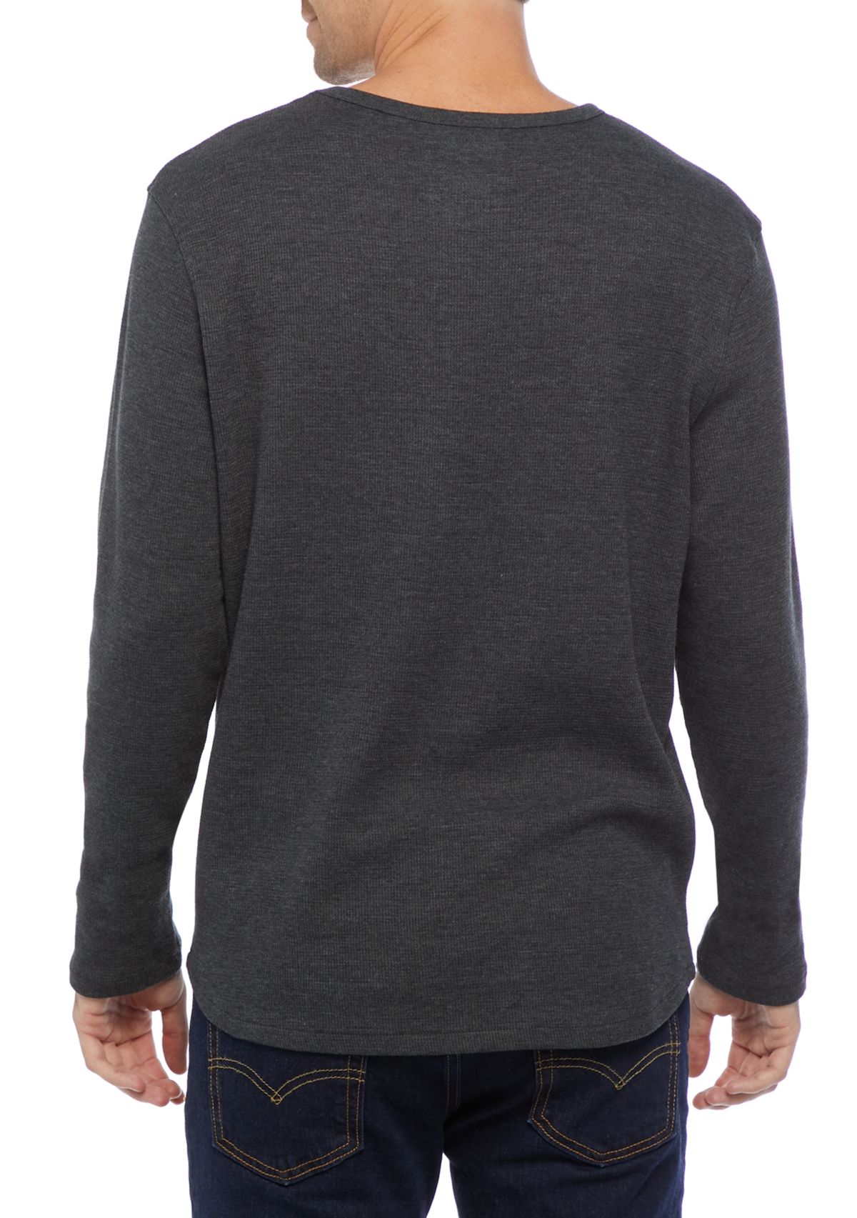 Long Sleeve Thermal Crew Sweatshirt 