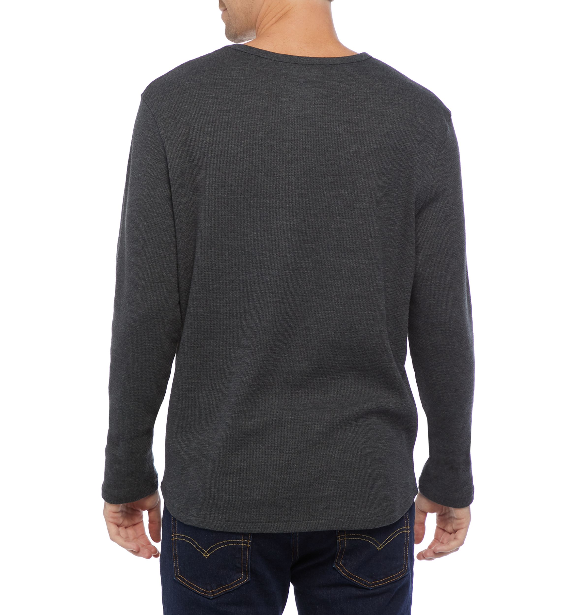 Long Sleeve Thermal Crew Sweatshirt 