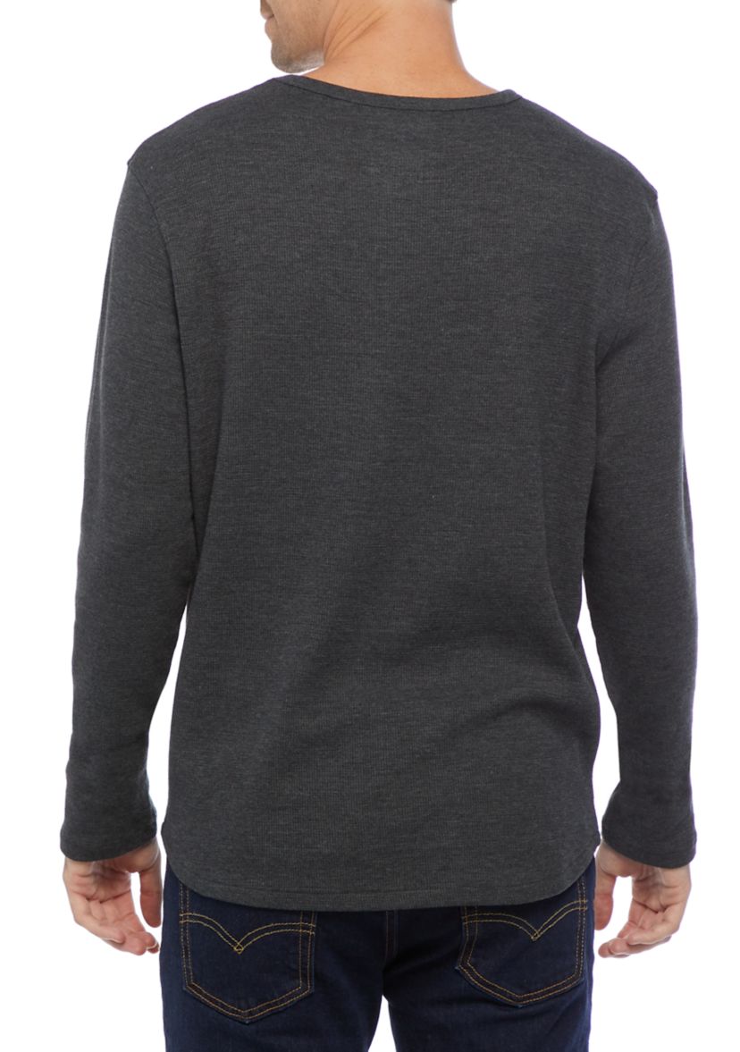 Long Sleeve Thermal Crew Sweatshirt 