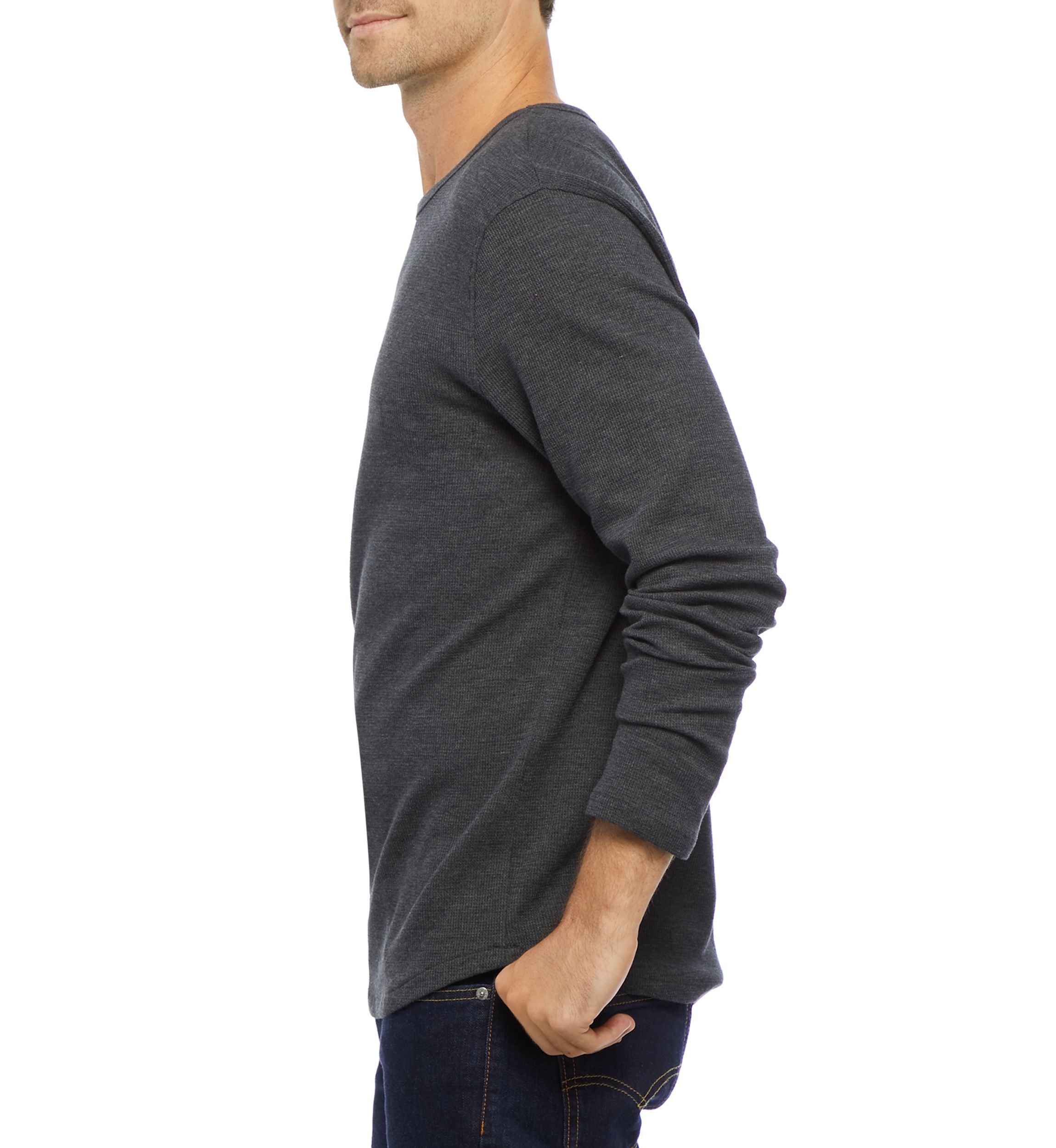 Long Sleeve Thermal Crew Sweatshirt 