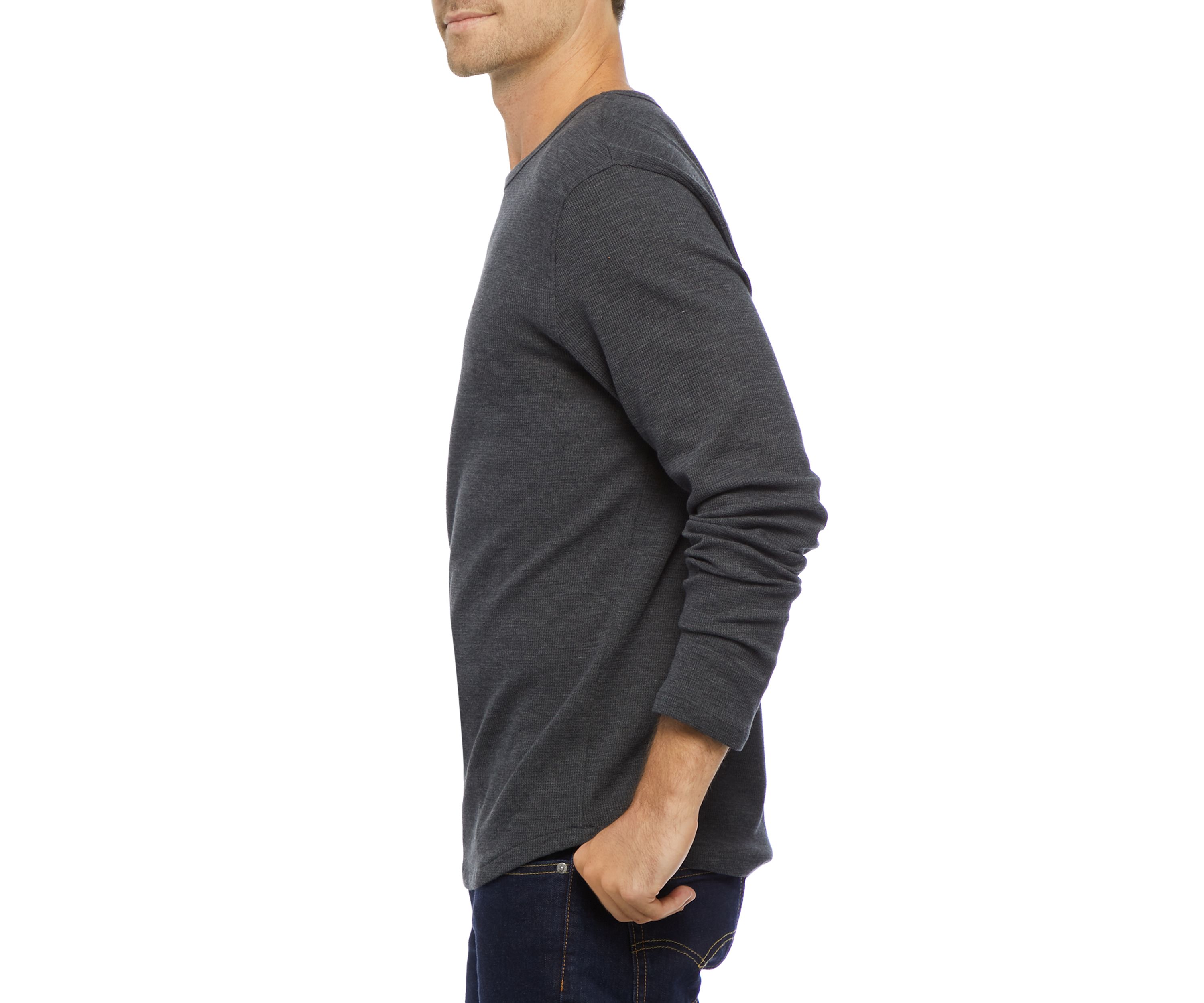 Long Sleeve Thermal Crew Sweatshirt 