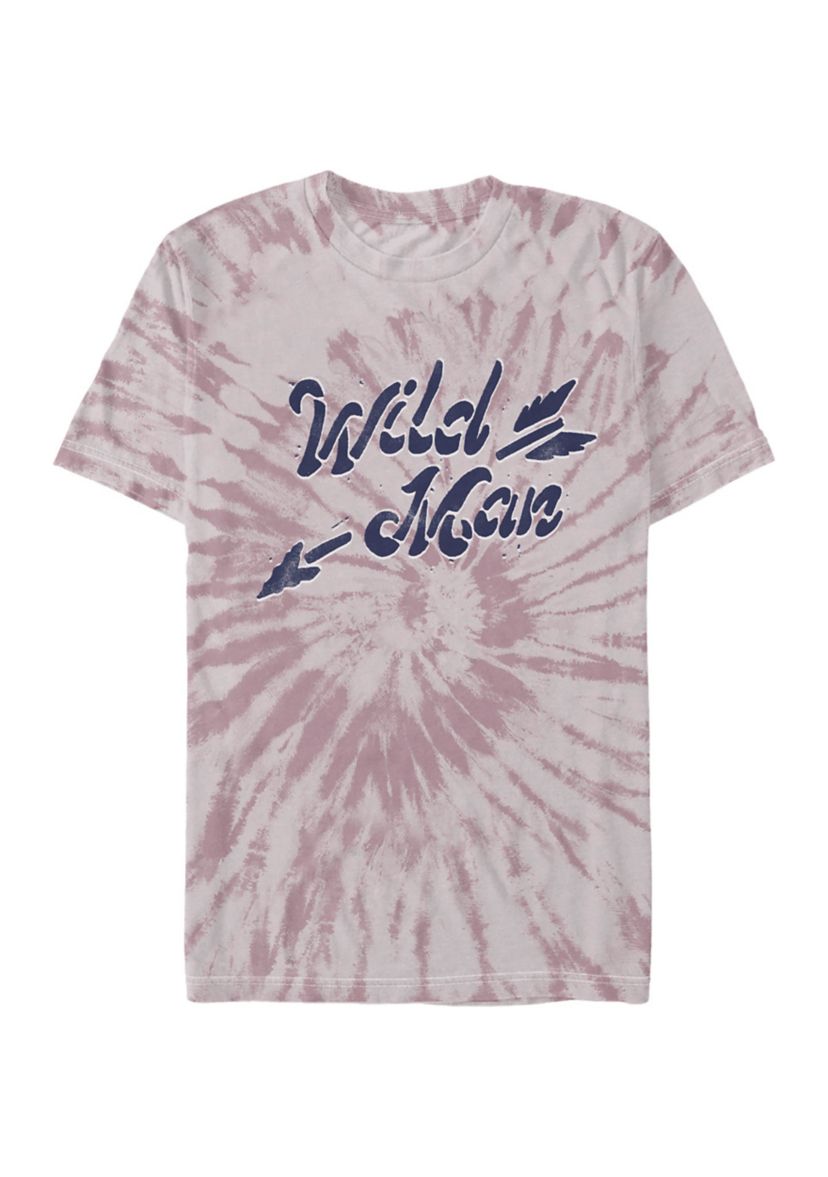 Juniors Wild Man Graphic Short Sleeve T-Shirt