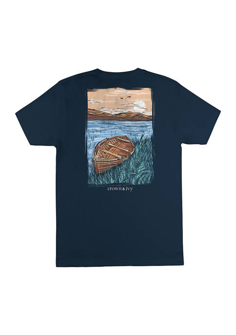 Crown & Ivy™ Short Sleeve Rowing Graphic T-Shirt