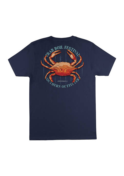 Crown & Ivy™ Short Sleeve Crab Festival Graphic