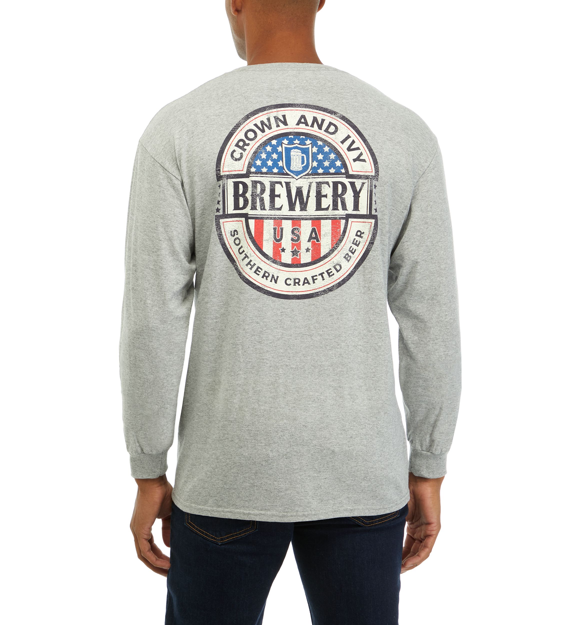 Long Sleeve Brewery Graphic T-Shirt