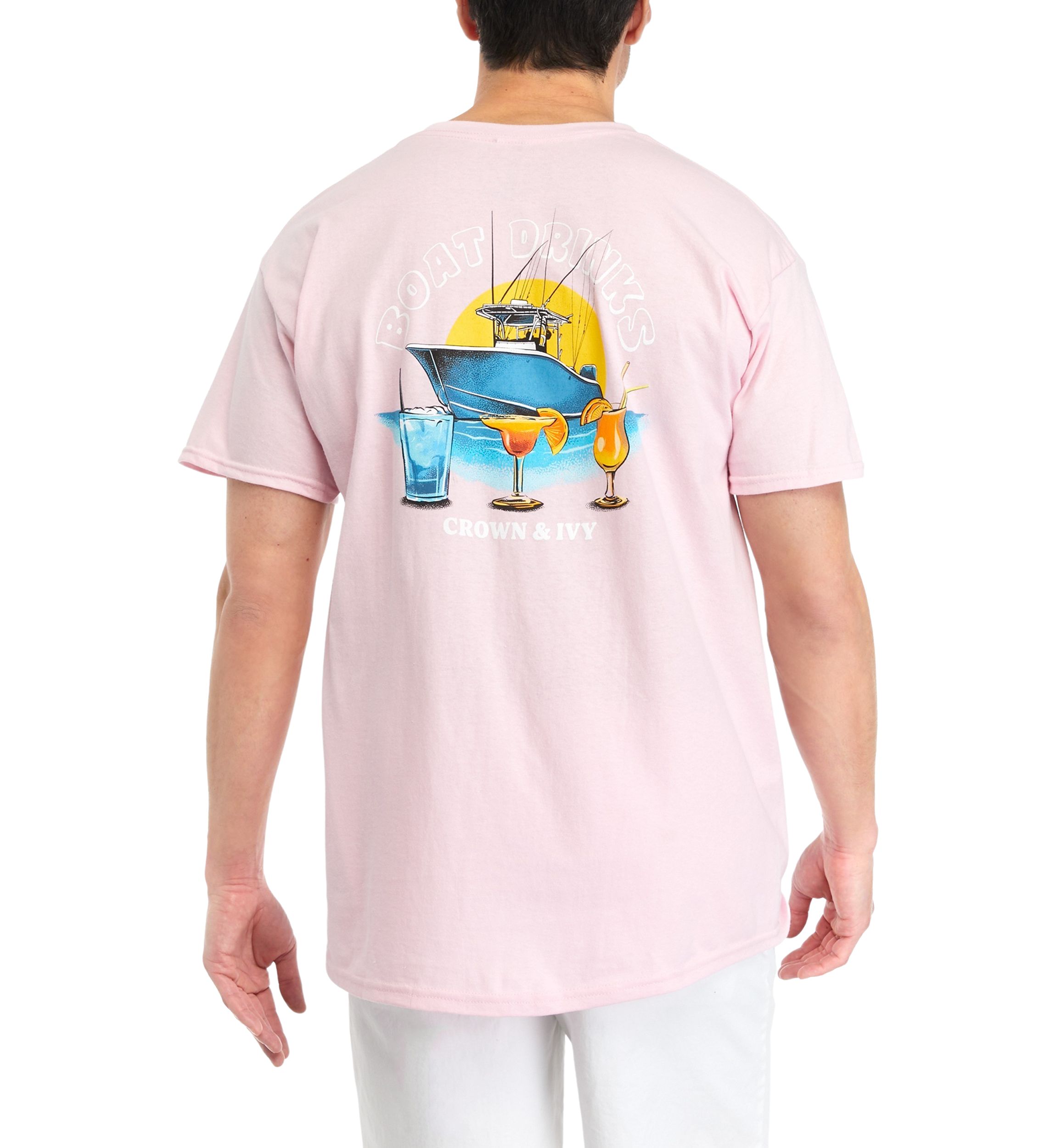 Boat Drinks Short Sleeve Graphic T-Shirt