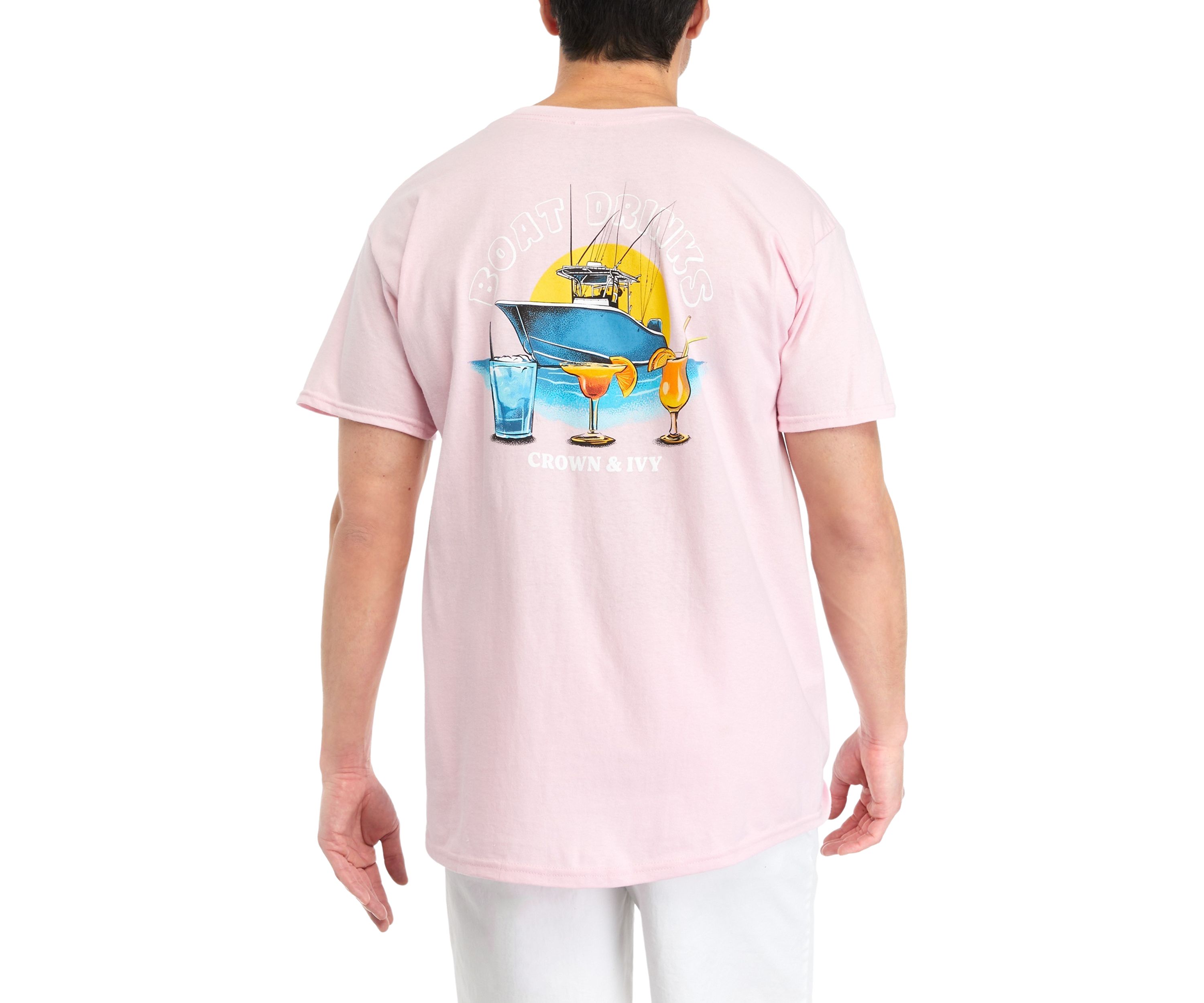Boat Drinks Short Sleeve Graphic T-Shirt