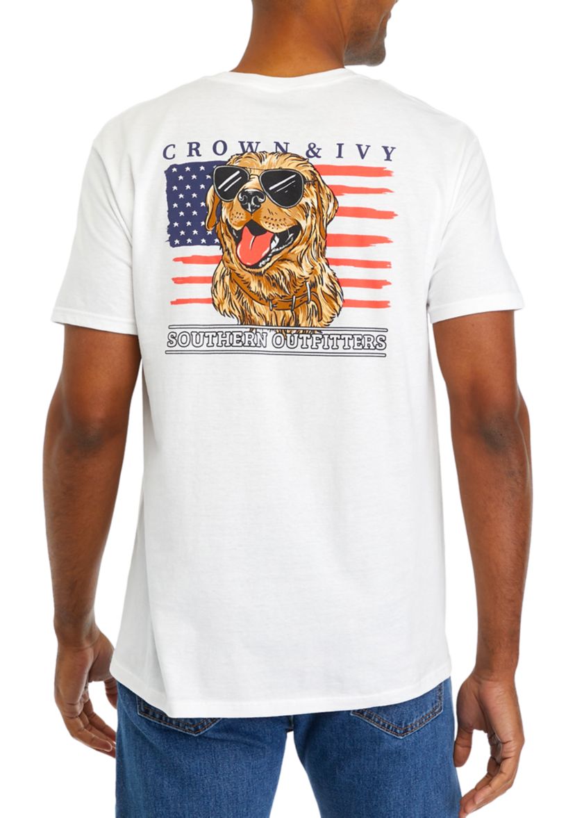Americana Dog Graphic T-Shirt 