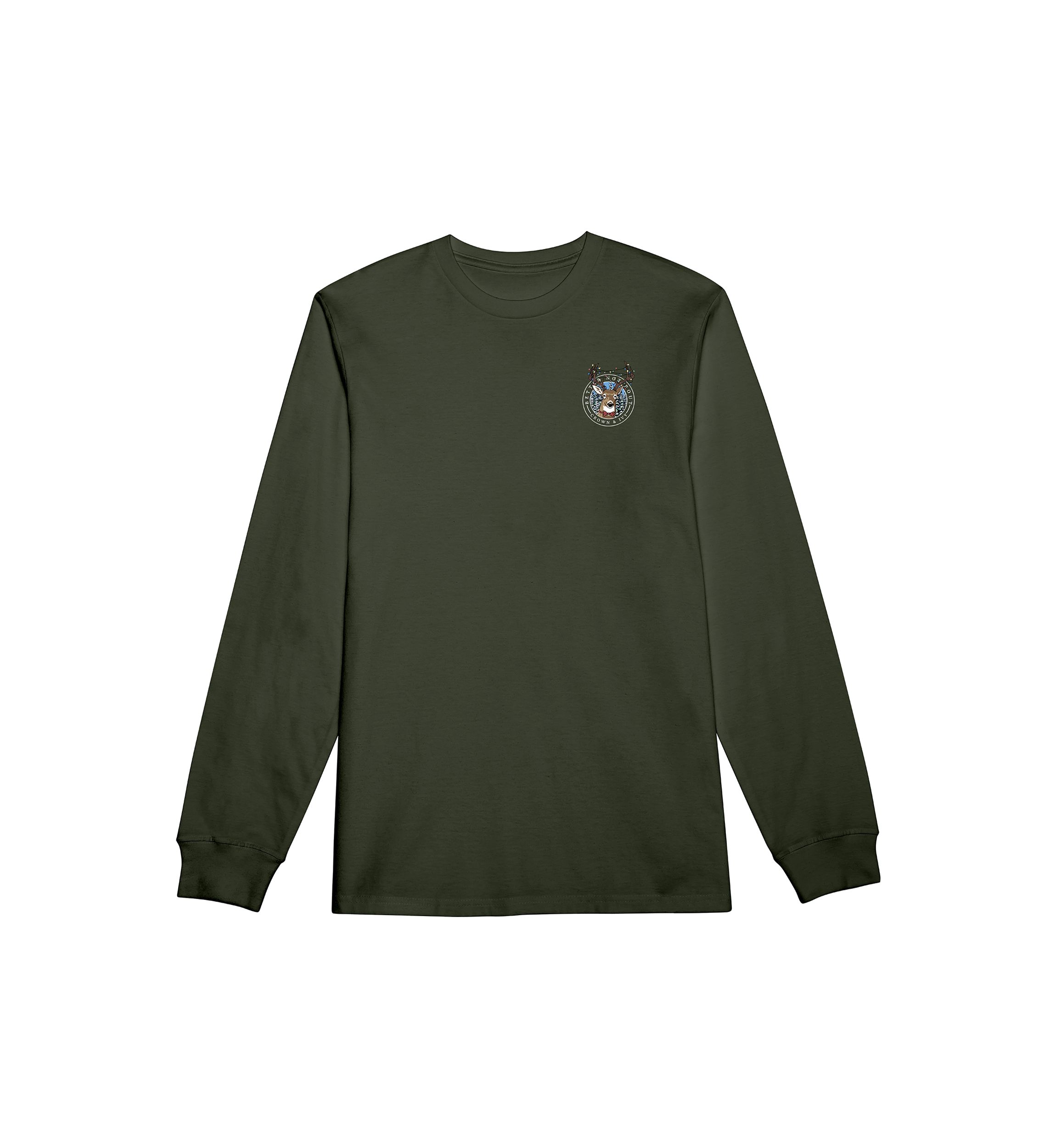 Deer Lights Long Sleeve Graphic T-Shirt