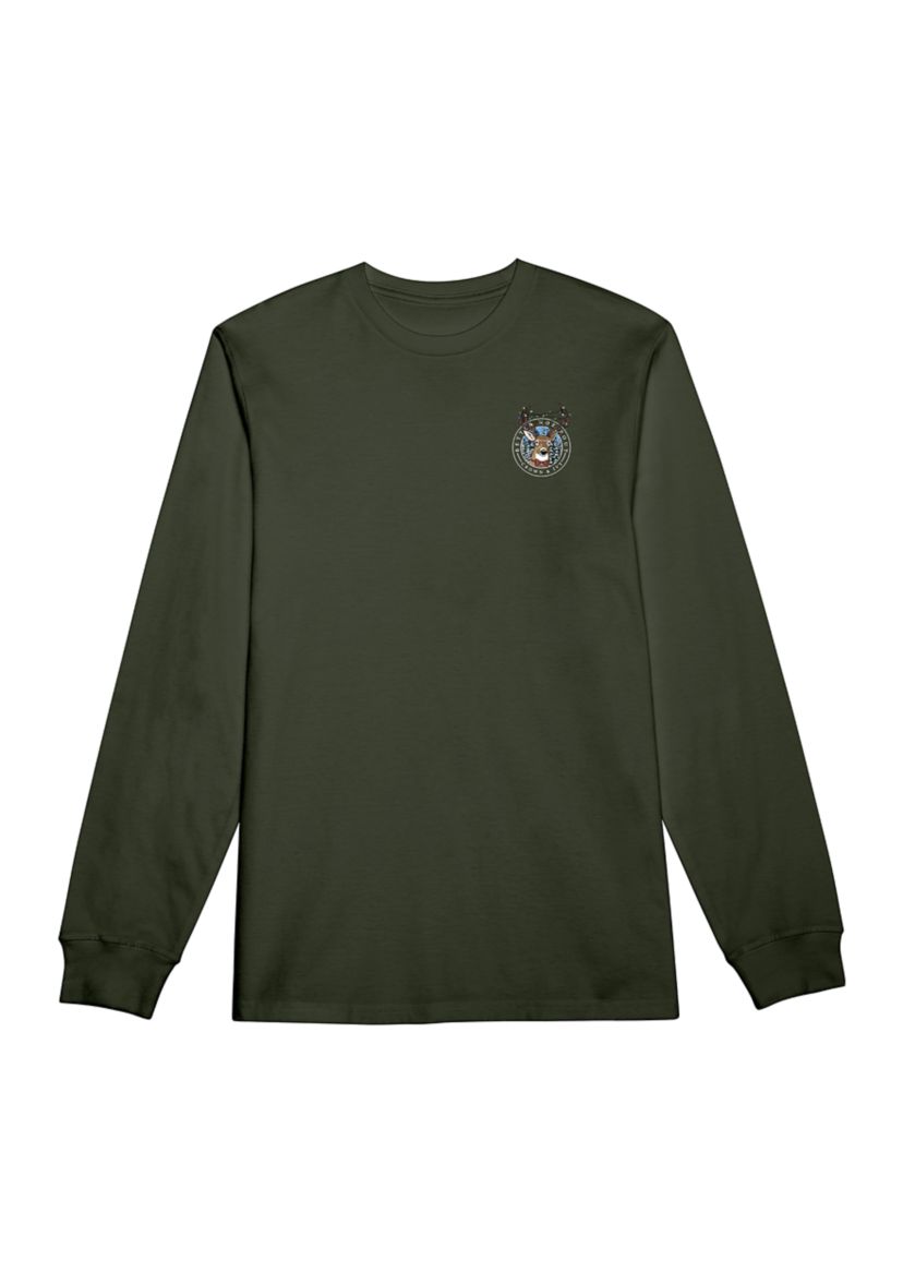 Deer Lights Long Sleeve Graphic T-Shirt