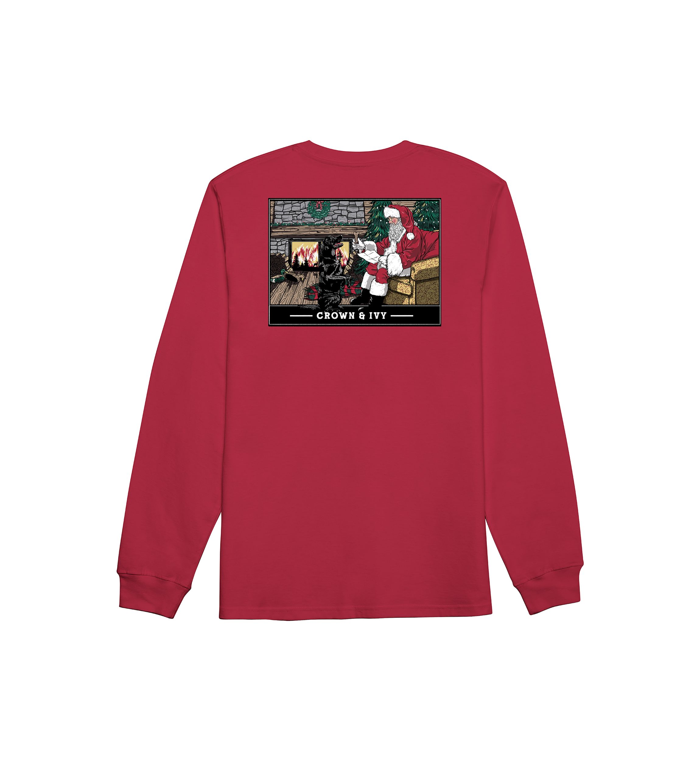 Santas Helper Long Sleeve Graphic T-Shirt