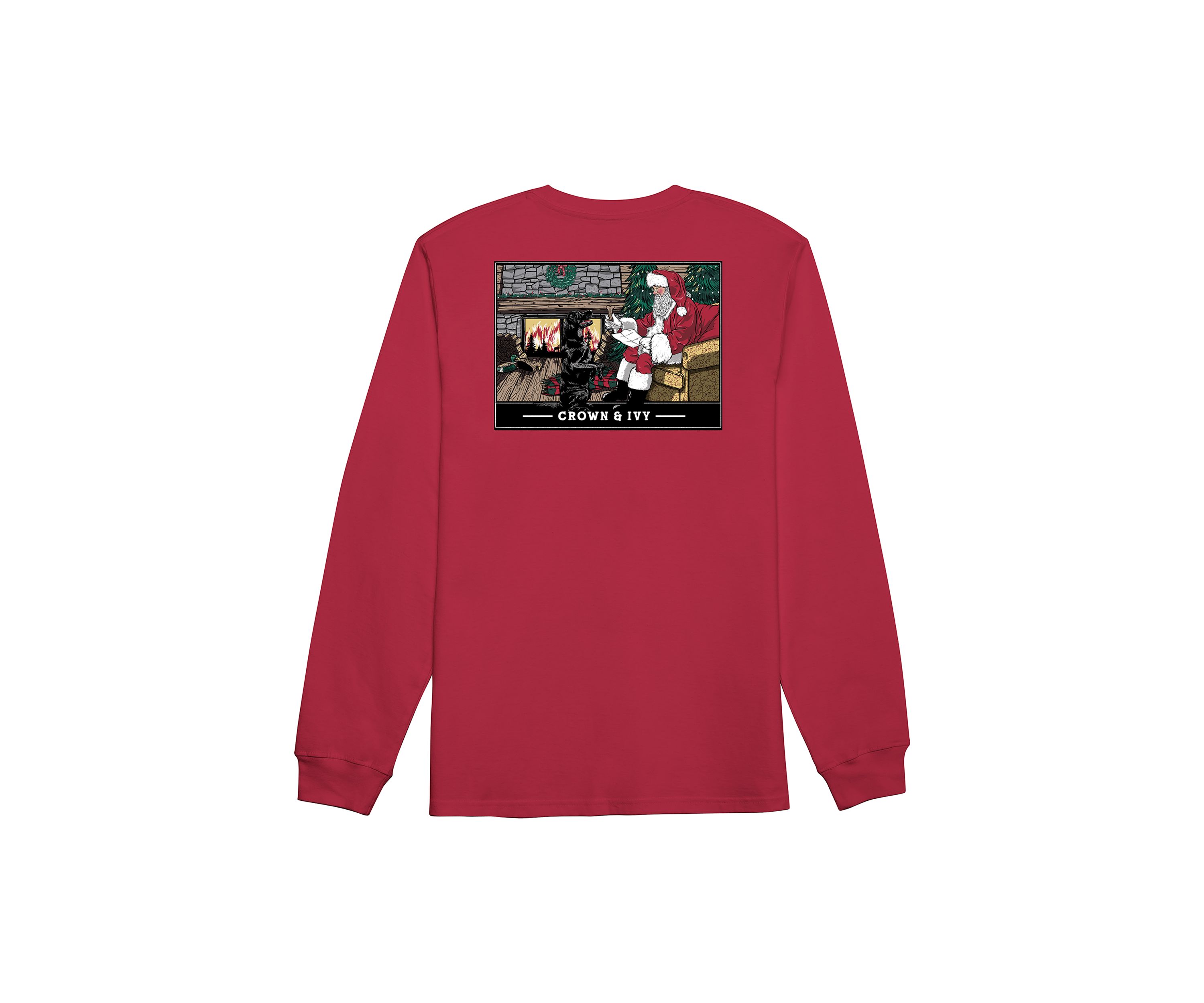 Santas Helper Long Sleeve Graphic T-Shirt