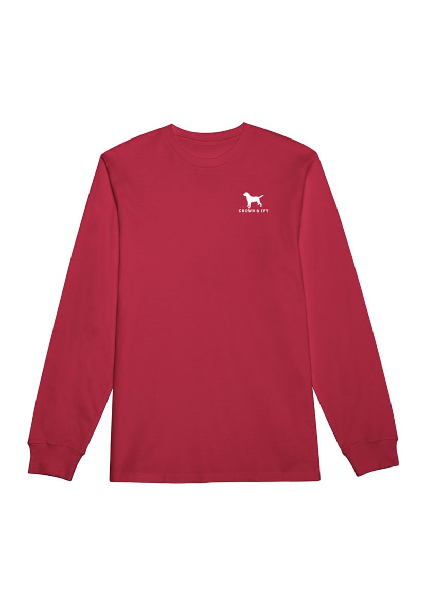 Santas Helper Long Sleeve Graphic T-Shirt