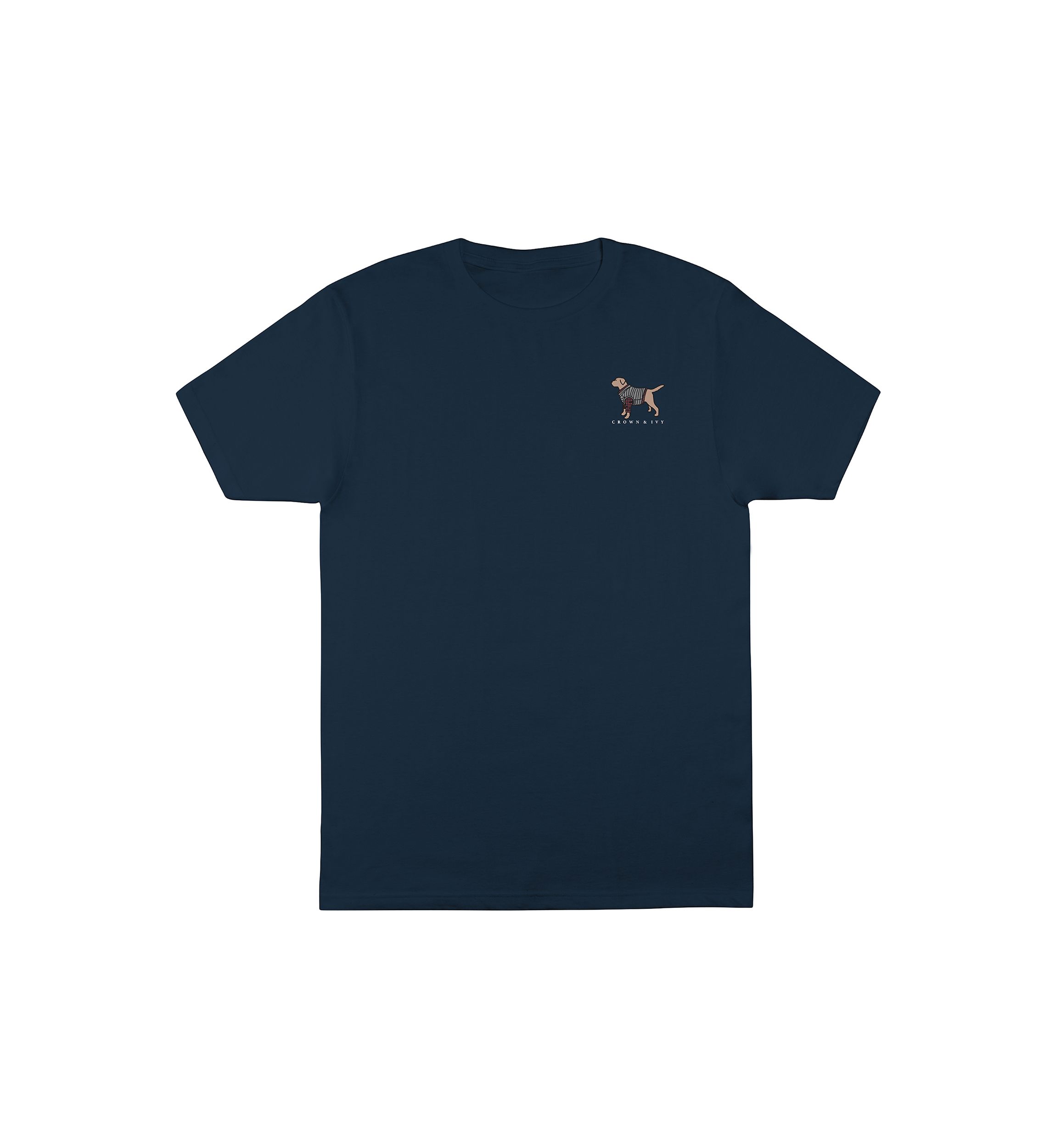 Plaid Dog Graphic T-Shirt 