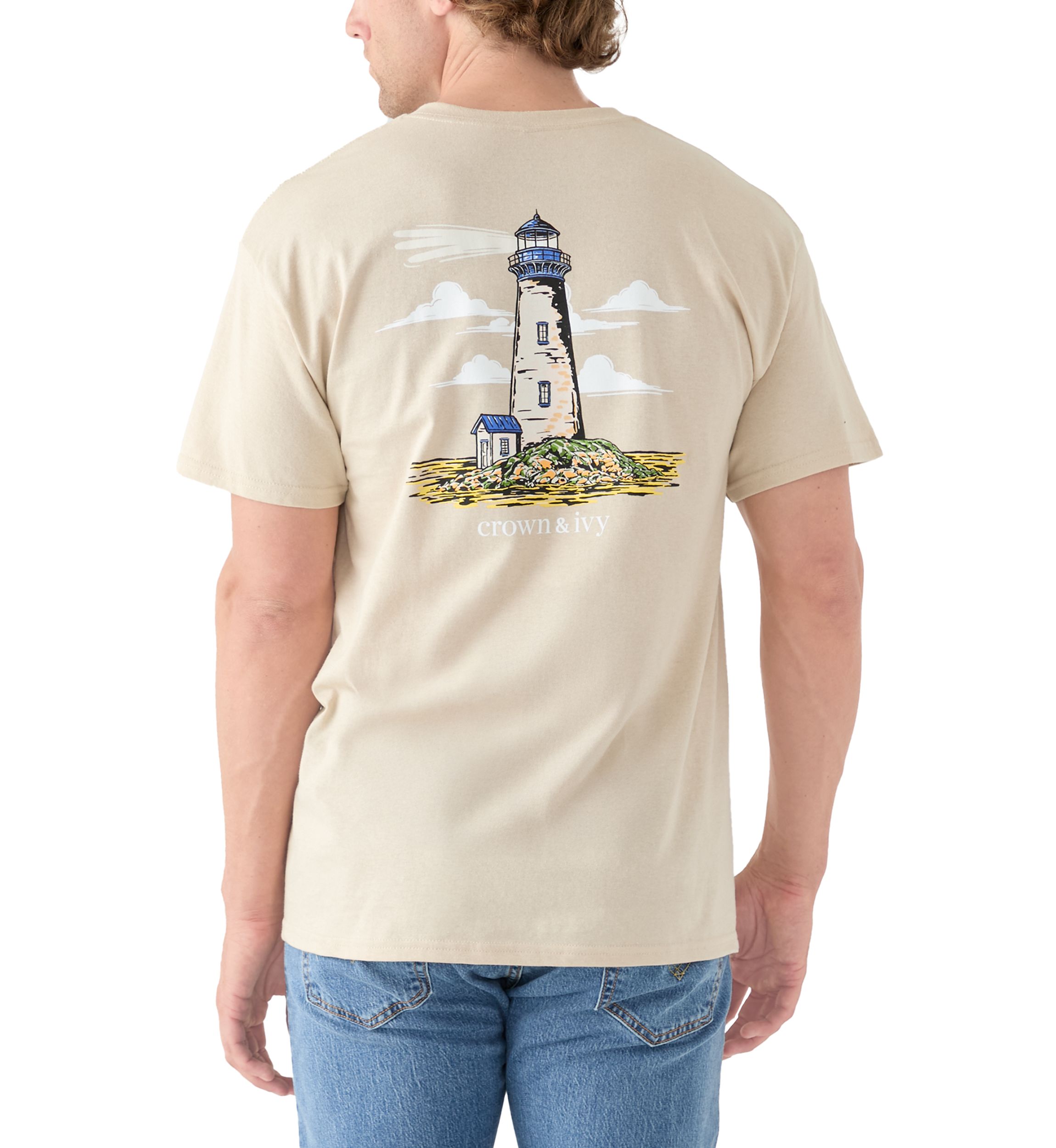 Short Sleeve Lighthouse Graphic T-Shirt