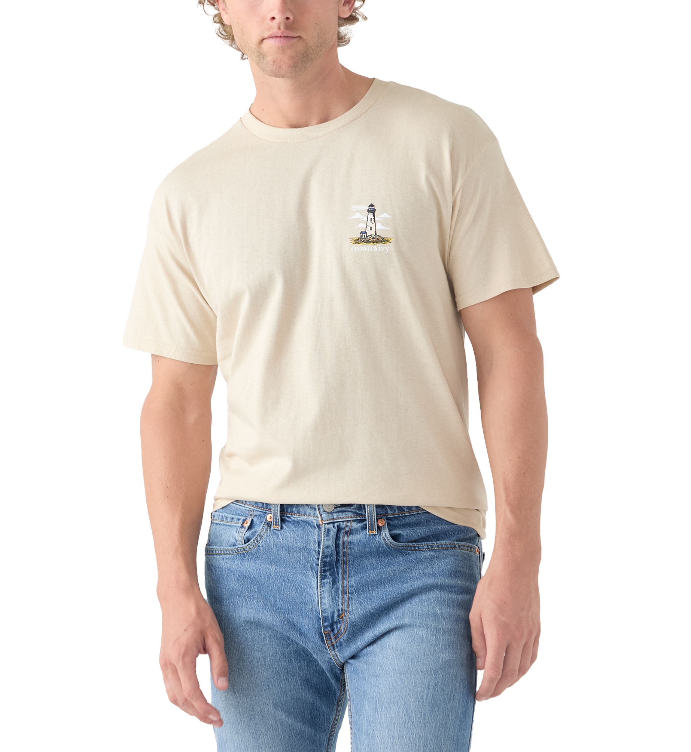 Short Sleeve Lighthouse Graphic T-Shirt