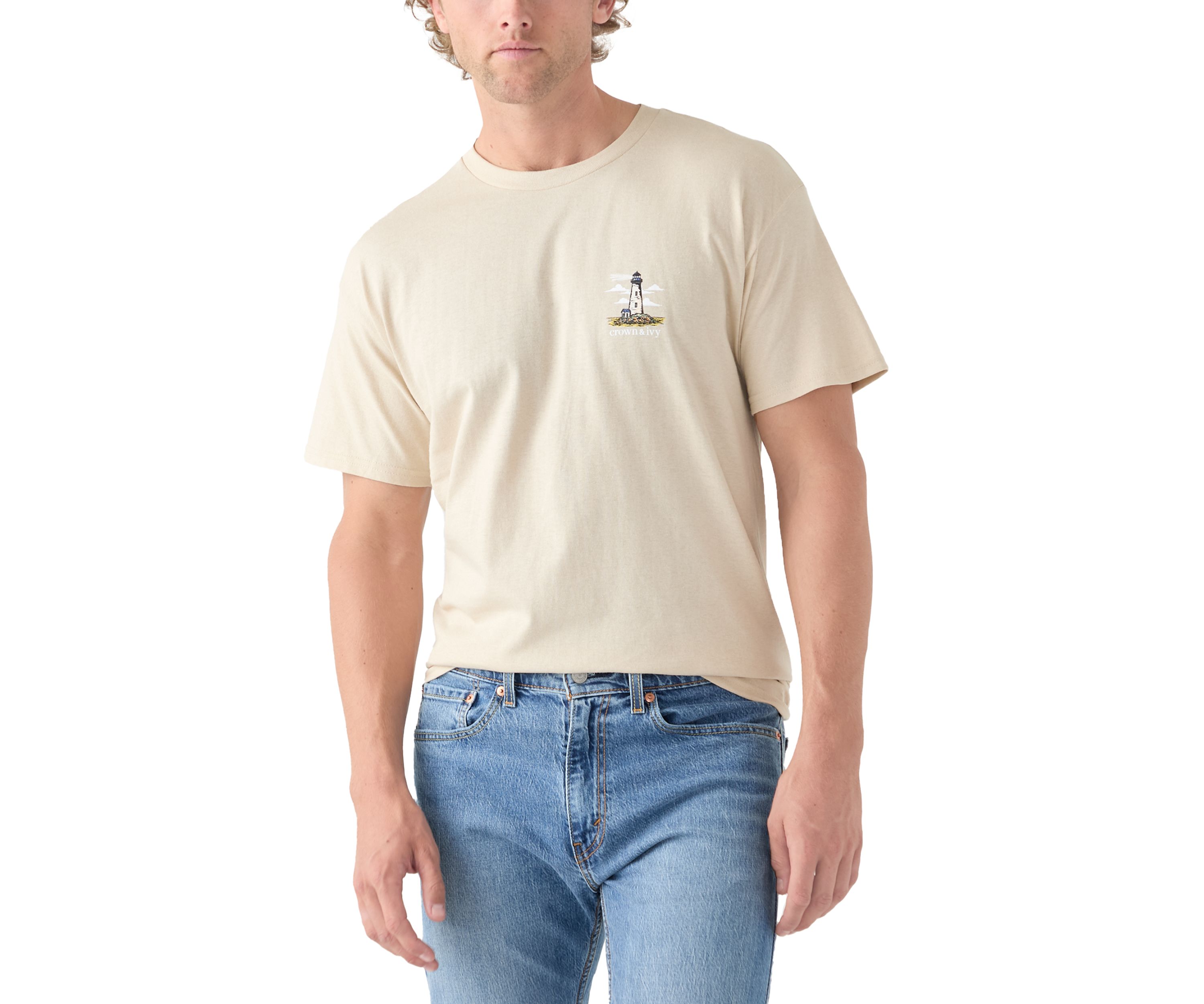 Short Sleeve Lighthouse Graphic T-Shirt