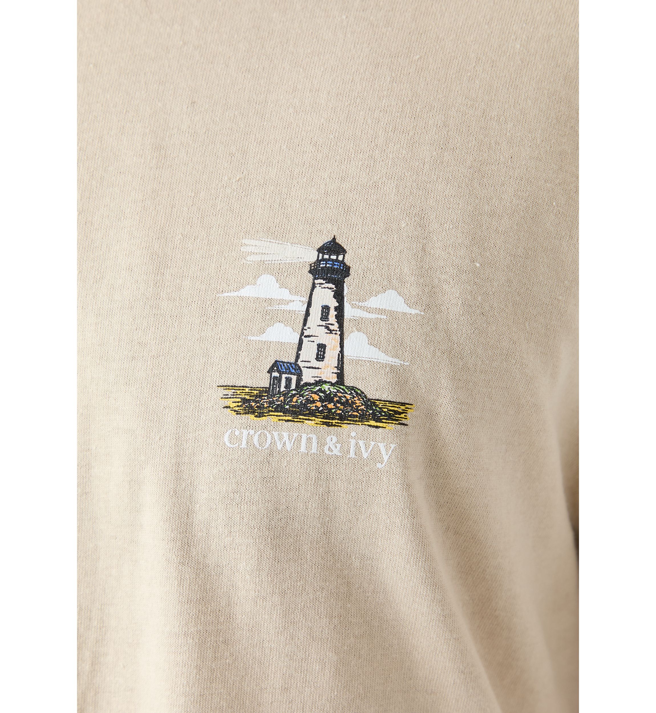Short Sleeve Lighthouse Graphic T-Shirt