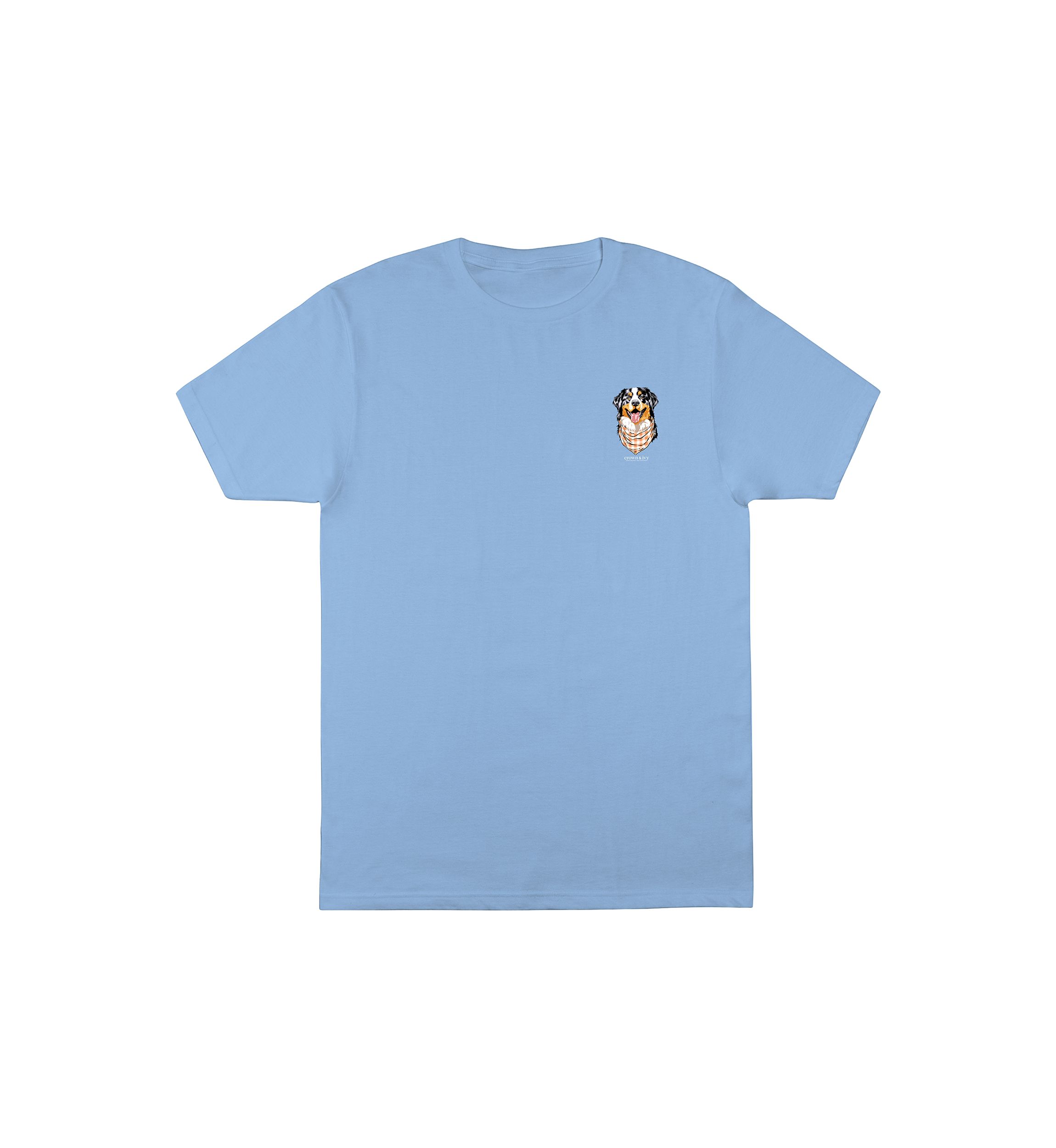 Mens Short Sleeve Dog Graphic T-Shirt 