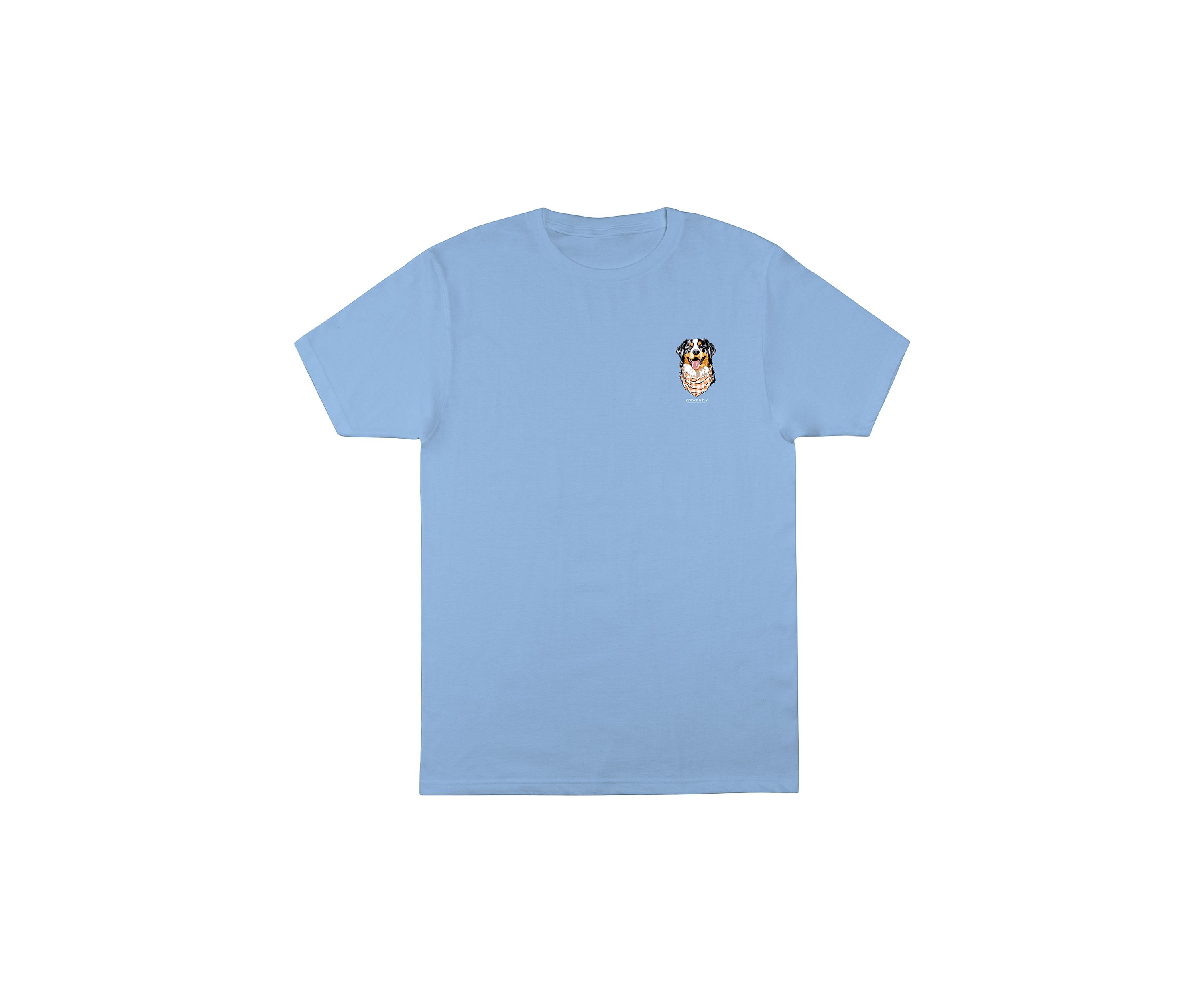 Mens Short Sleeve Dog Graphic T-Shirt 