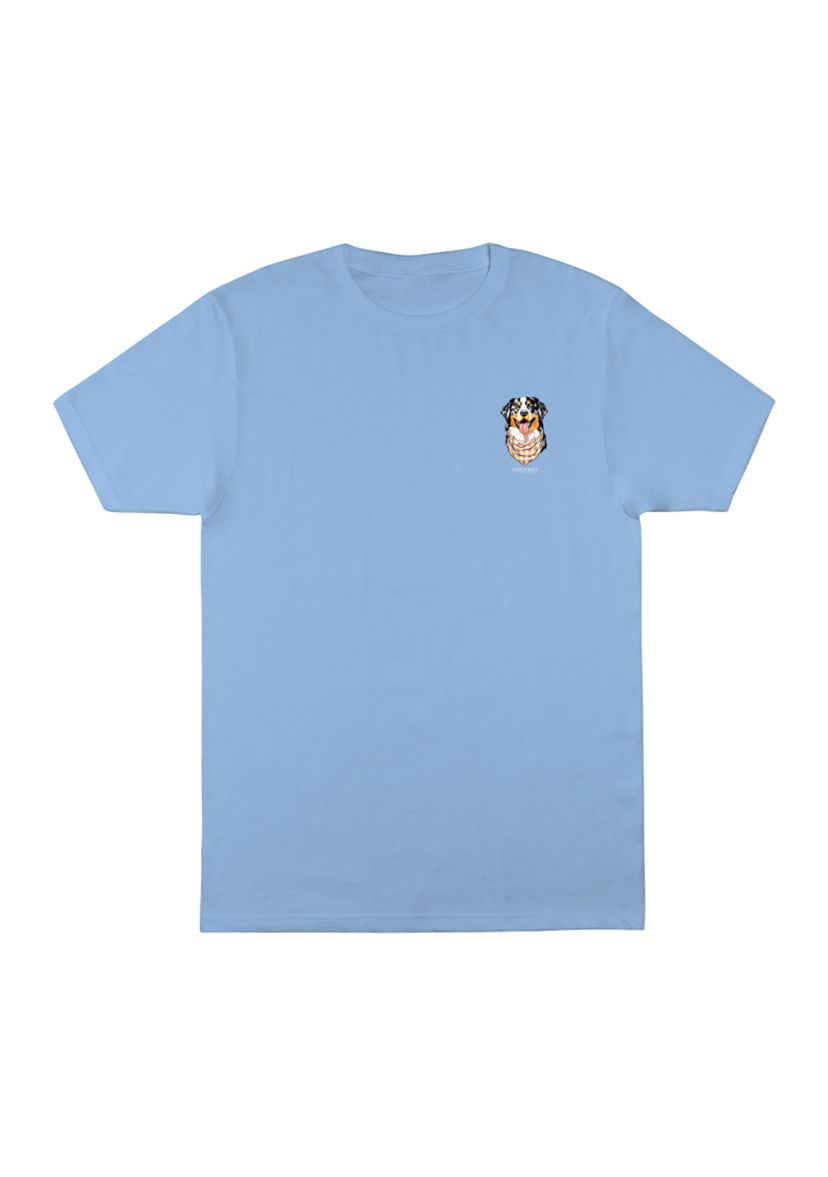 Mens Short Sleeve Dog Graphic T-Shirt 