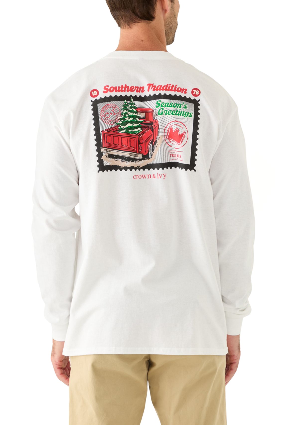 Mens Dino Long Sleeve Graphic T-Shirt