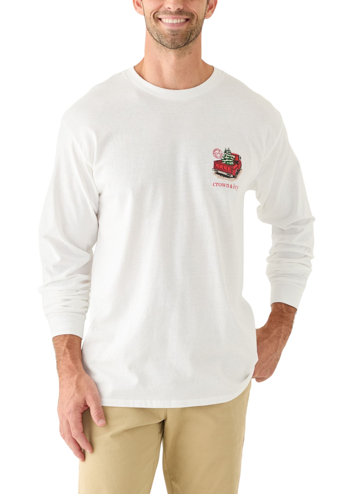 Mens Dino Long Sleeve Graphic T-Shirt