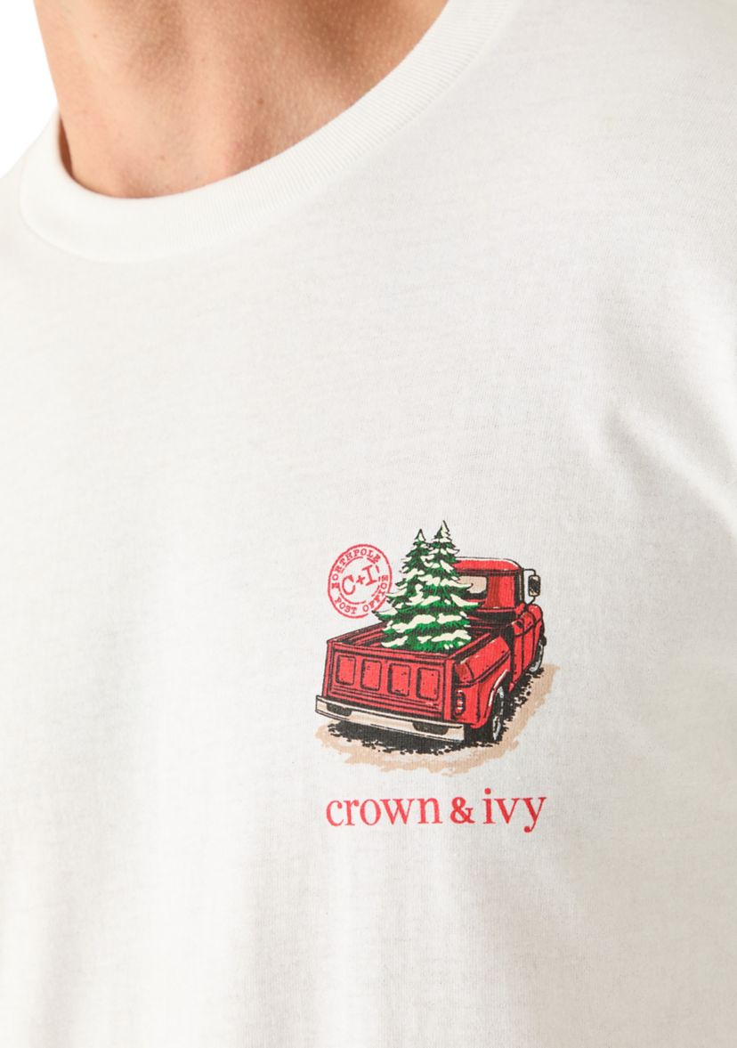 Mens Dino Long Sleeve Graphic T-Shirt