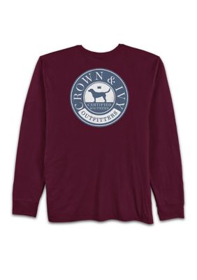 Crown & Ivy Men's Logo Graphic Long Sleeve Shirt
